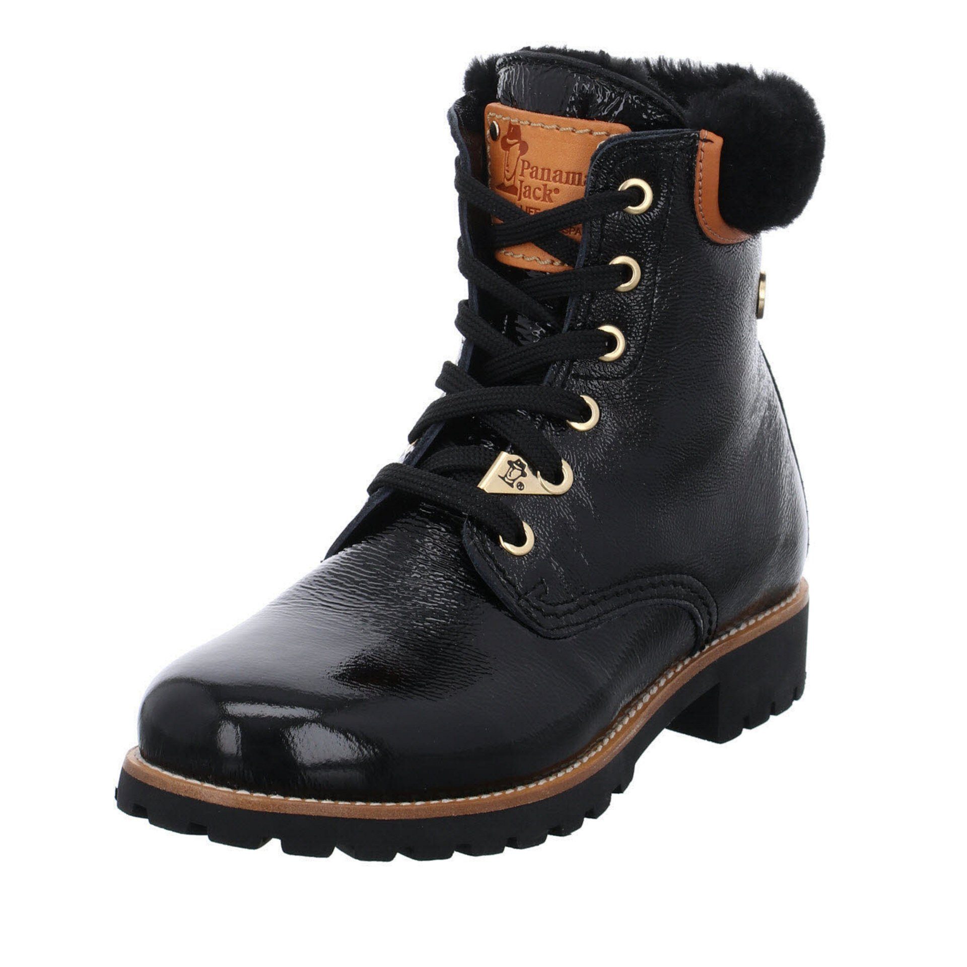 Panama Jack Damen Stiefel Schuhe Igloo Trav B14 Boots Stiefel Lackleder negro/black (16002106)