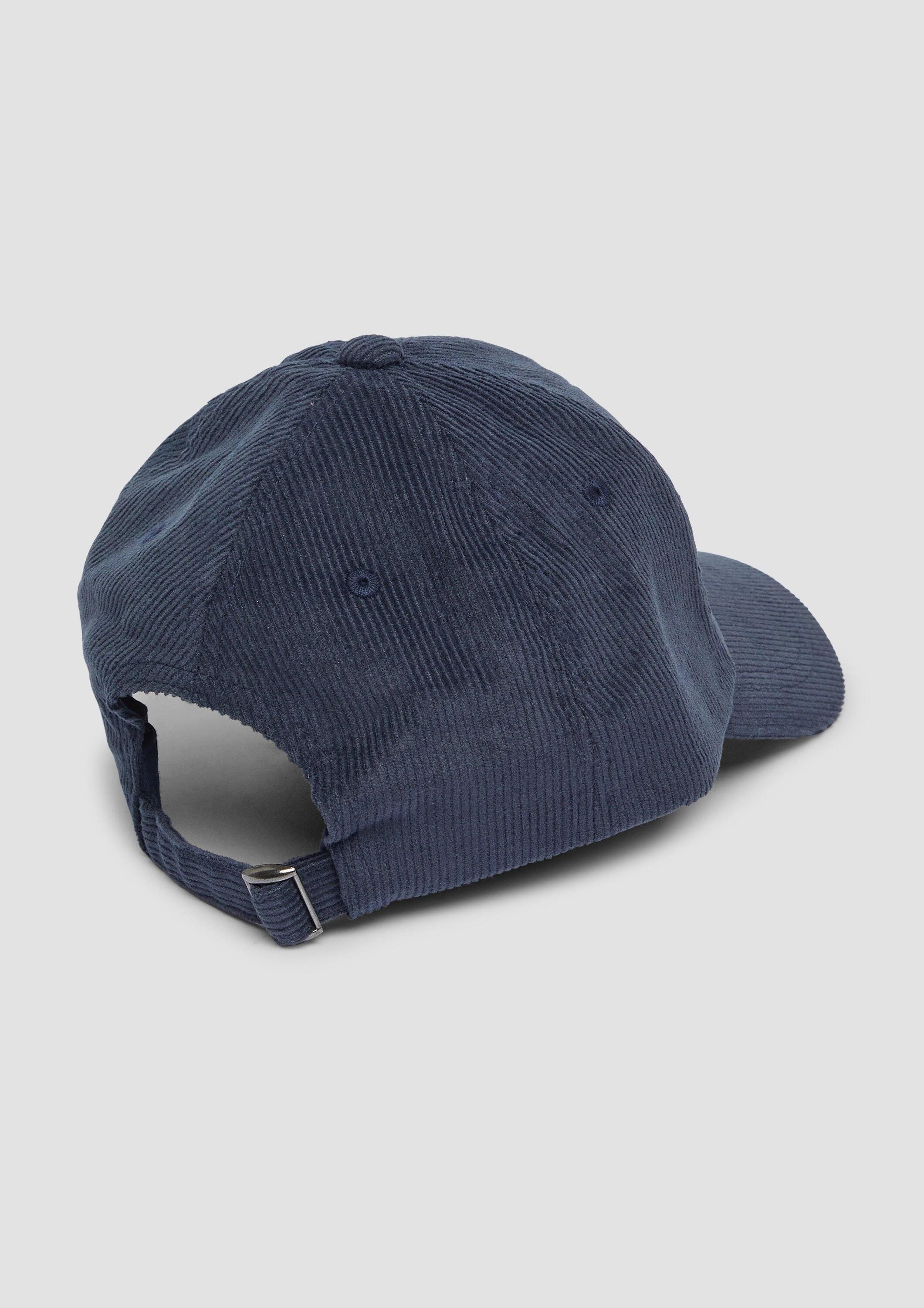 s.Oliver Snapback Cap Kappe Cord-Kappe mit Label-Patch