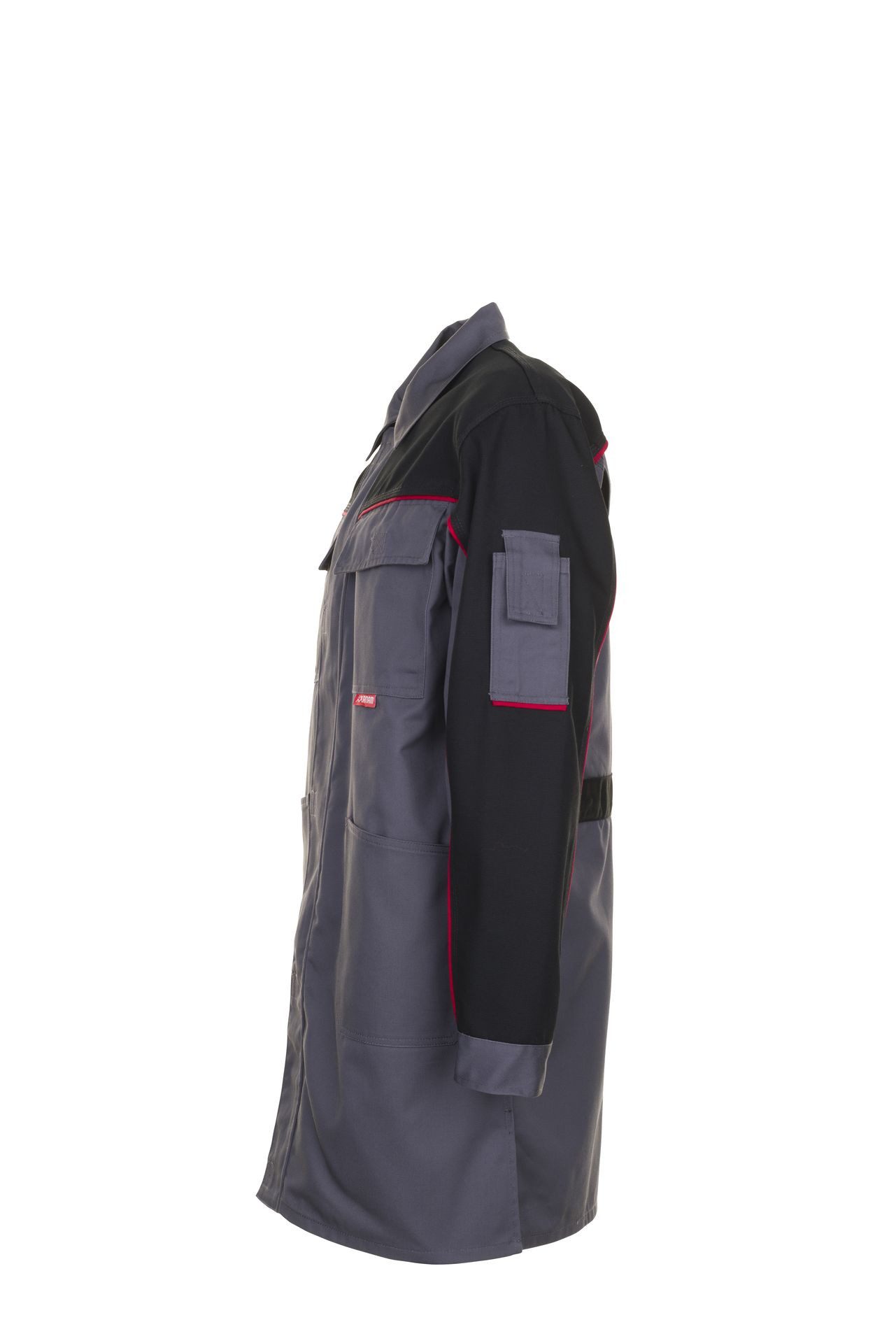 Planam Arbeitsjacke PLANAM Herren Berufsmantel HIGHLINE Schiefer/Schwarz/Rot 44