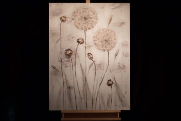 KUNSTLOFT Gemälde Delicate Meadow 75x100 cm, Leinwandbild 100% HANDGEMALT Wandbild Wohnzimmer