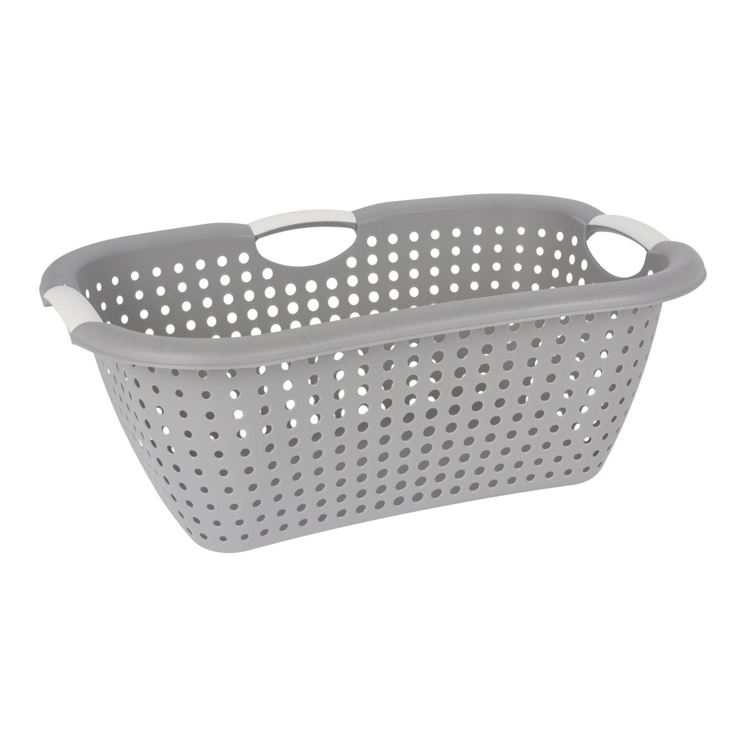 Mojawo Wäschewanne Wäschekorb Wäschebehälter Wäschesammler 26 Liter B60xL40XH22cm Grau