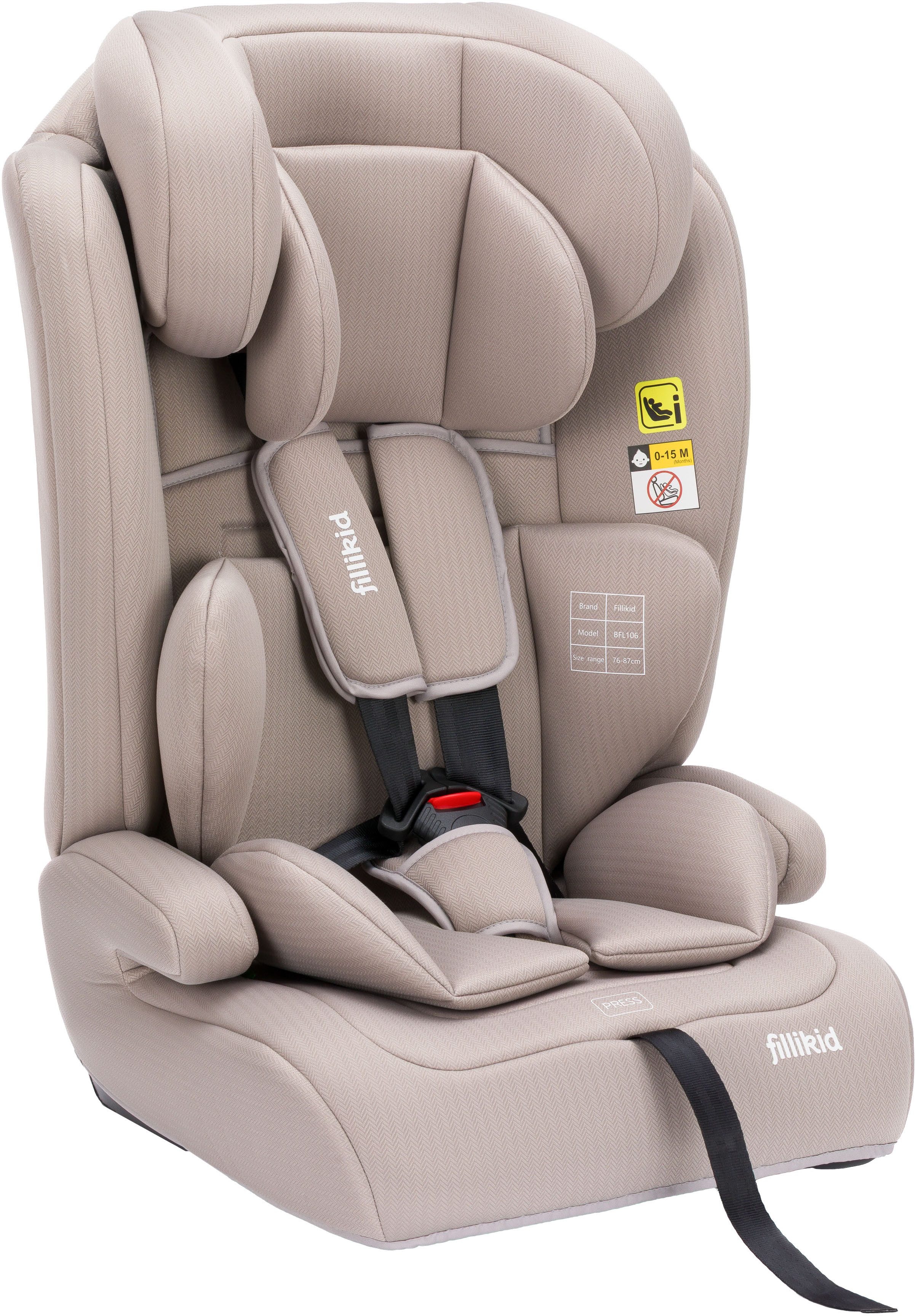 Fillikid Autokindersitz Olli, ab: 9 Monaten, ab: 76 cm, bis: 150 cm