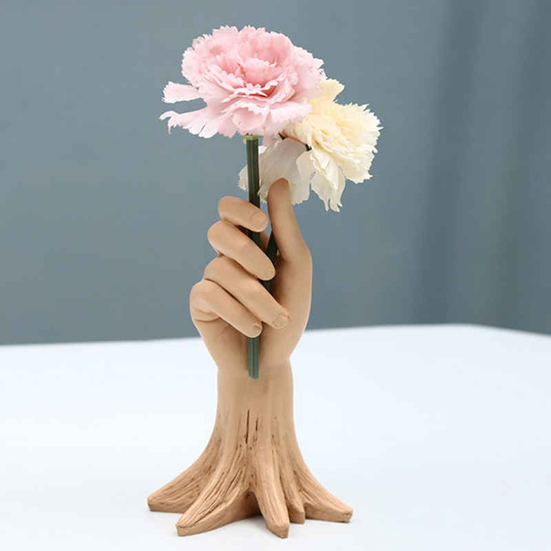 Atäsi Dekovase Klein Keramik Vase,Trockenblumen Blumenvase für Tischdeko Dekorative