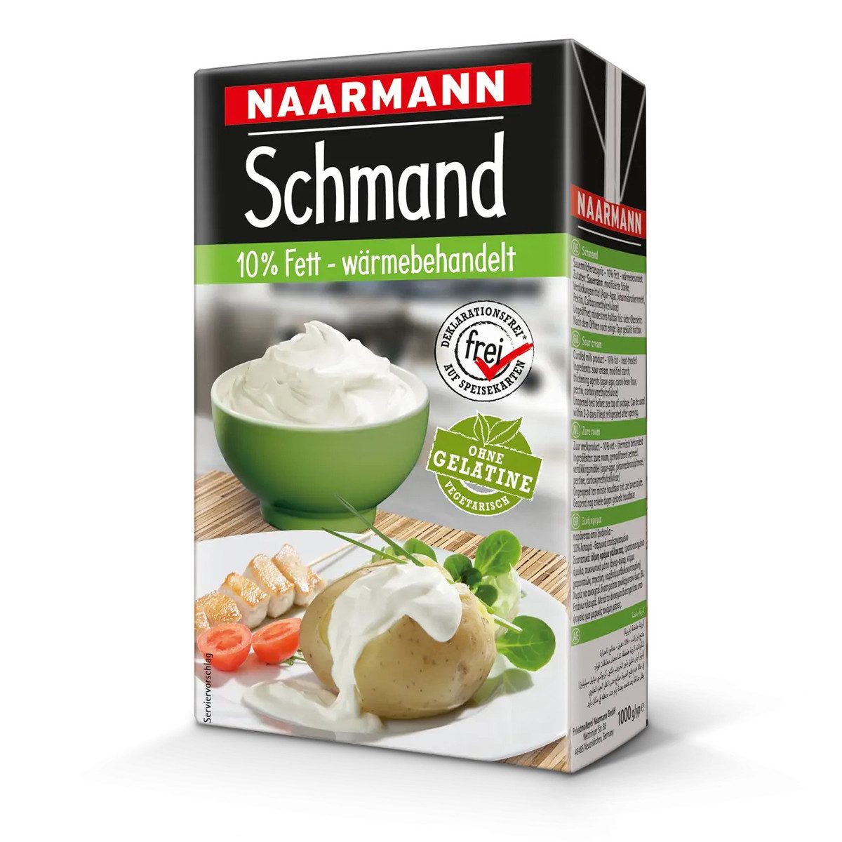 NAARMANN Milch, Naarmann Schmand 10 Prozent mit der extra Portion Cremigkeit 1000g