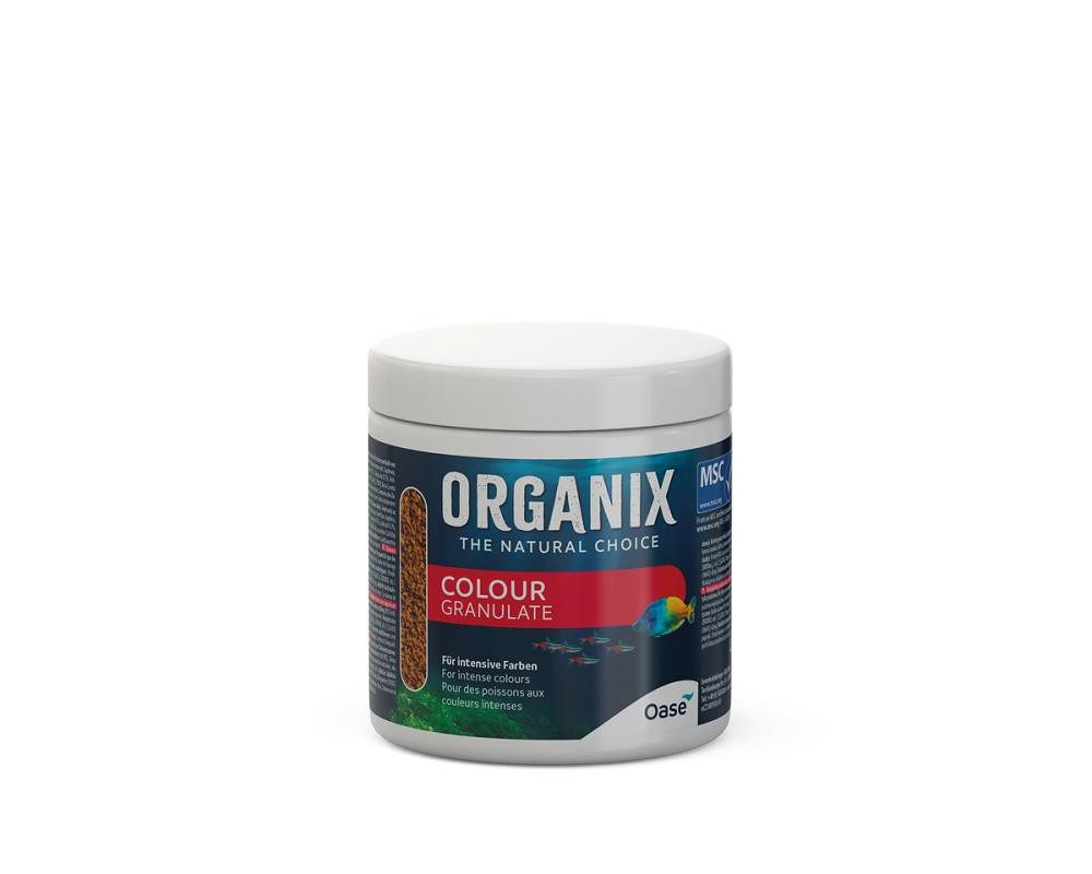 Fisch-Futterspender ORGANIX Colour Granulate 250 ml Futter für Aquariumfische
