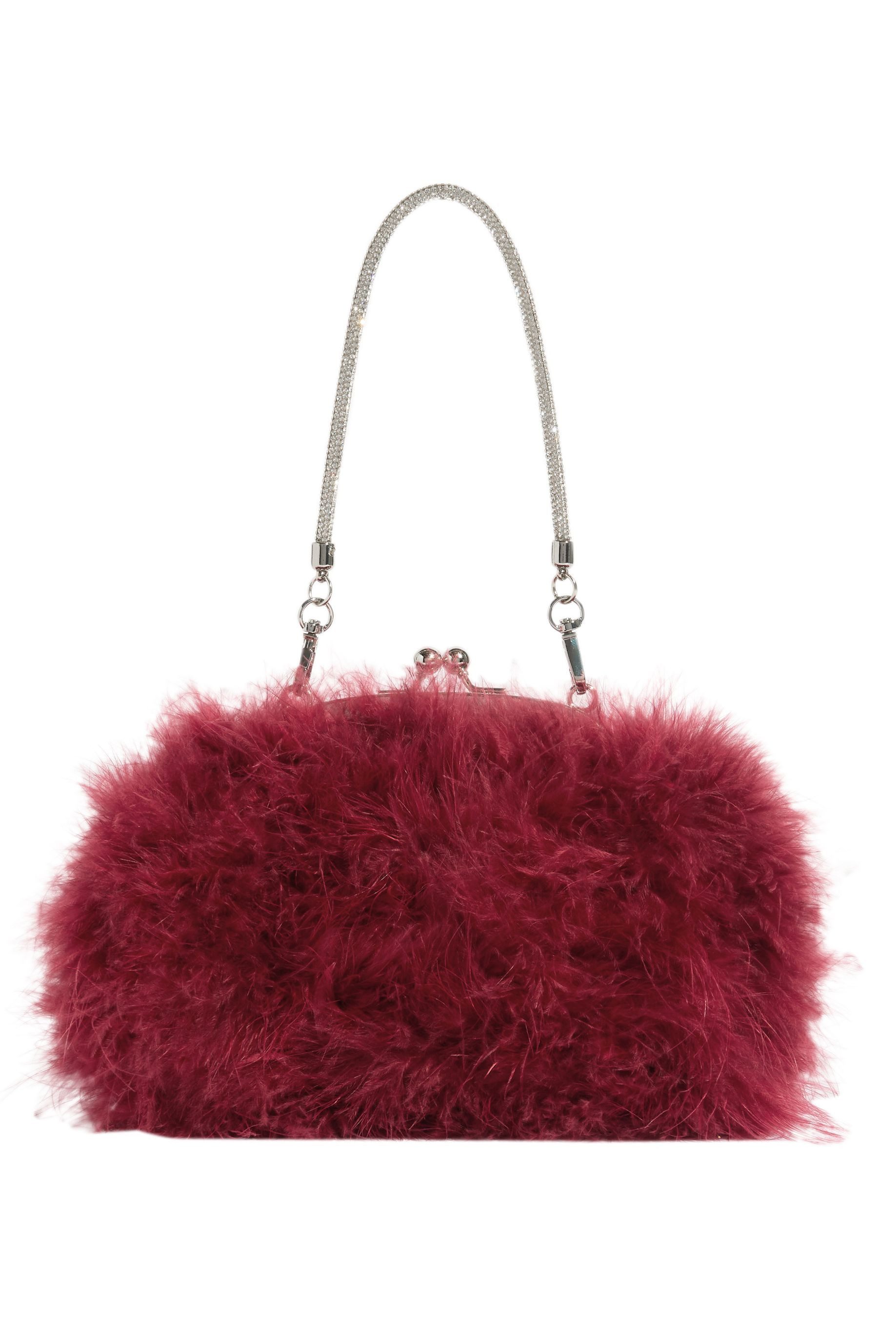 LIPSY Clutch Lipsy Feder-Clutch-Tasche mit Griff (1-tlg)