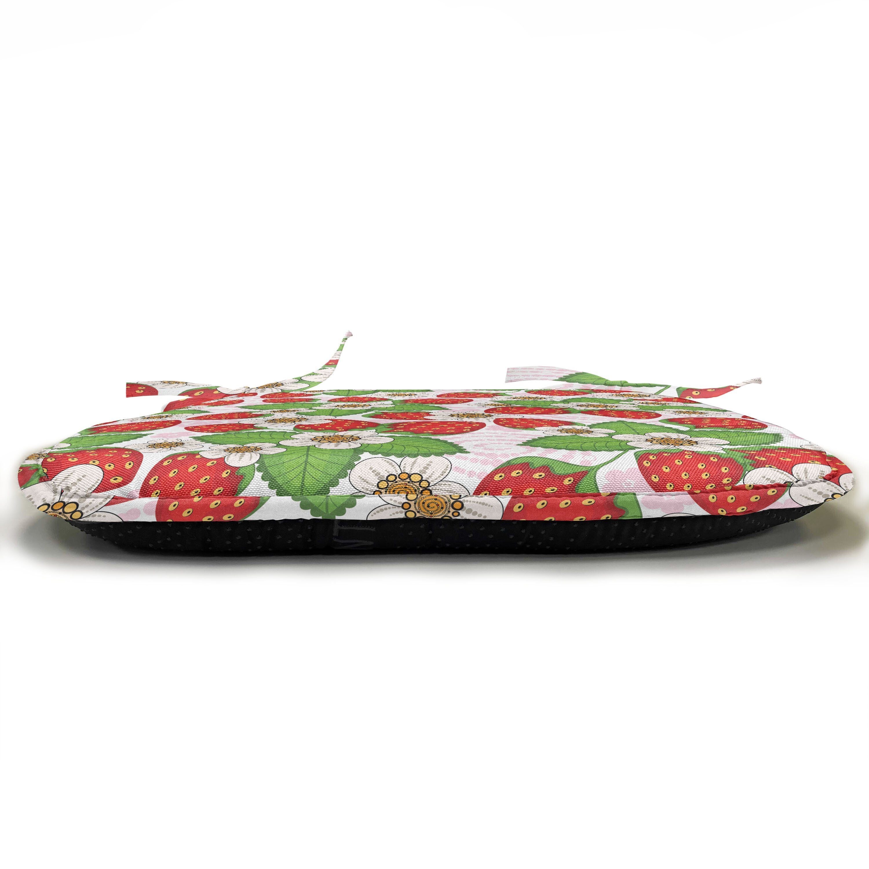 mit wasserfestes Stuhlkissen Abakuhaus für Kissen Küchensitze, Riemen Szene Dekoratives Frühling Floral Strawberry