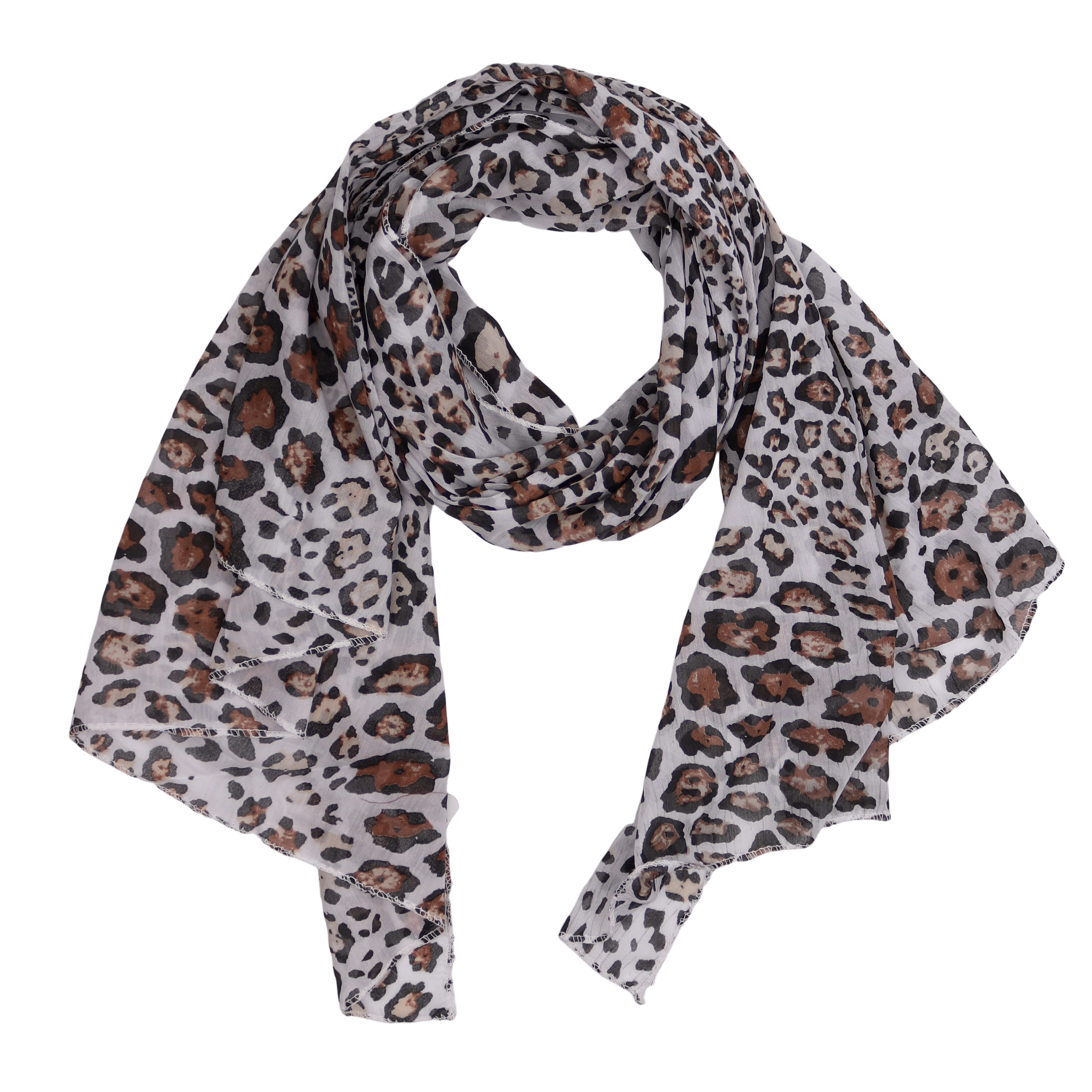 Modeschal Asymmetrischer Schal, Made in Italy 20% Seide 80% Baumwolle