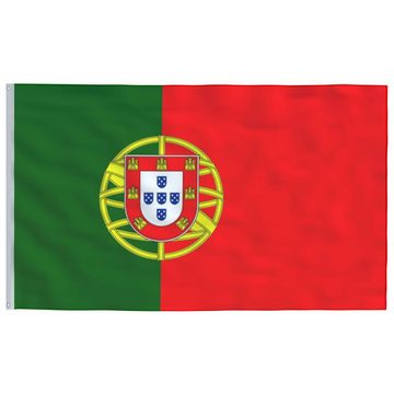 vidaXL Fahne Flagge Portugals mit Mast 5,55 m Aluminium