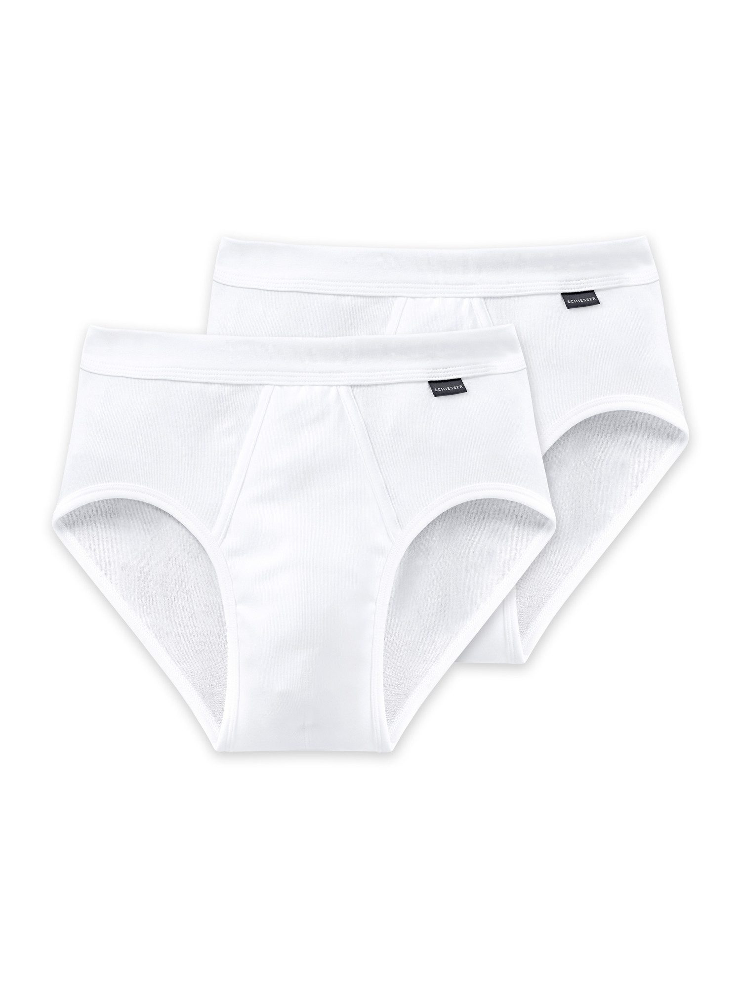 Schiesser Unterhemd "Essentials", (2er-Pack), mit langem Rückenteil günstig online kaufen