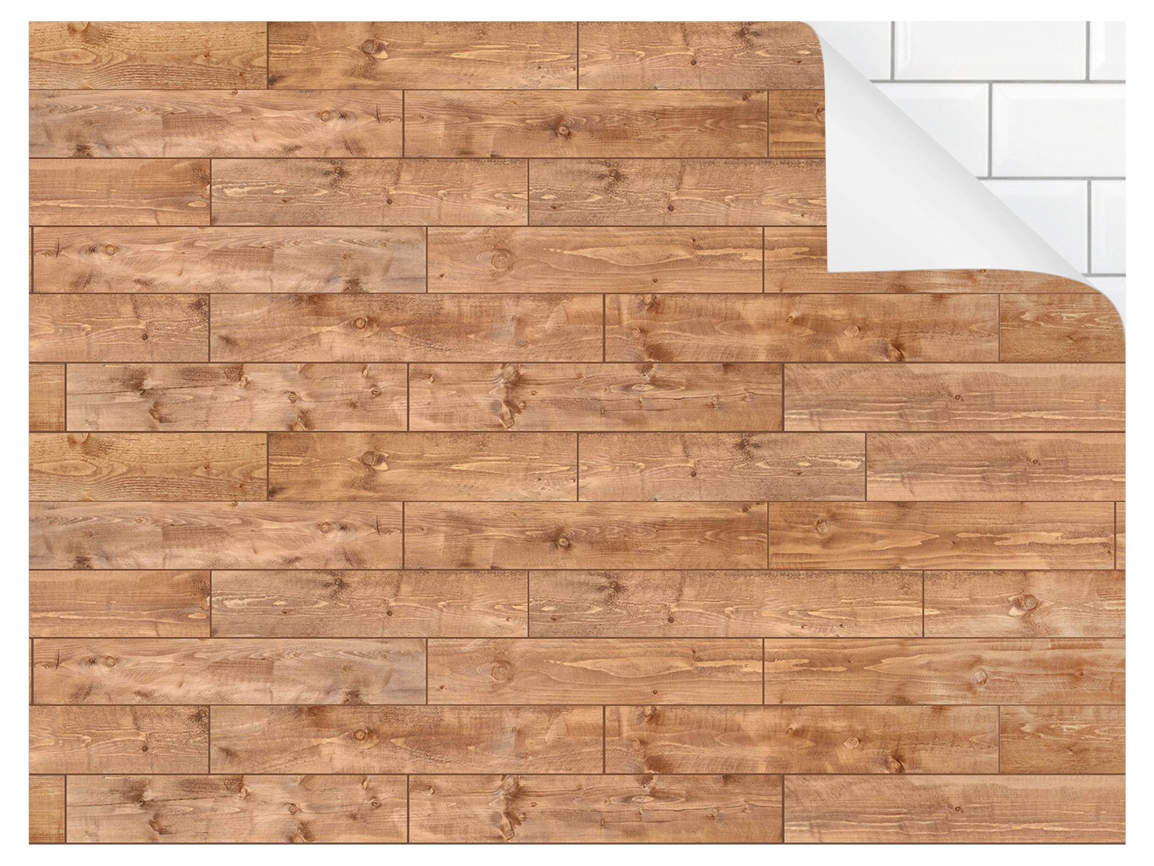 Bilderdepot24 Badrückwand braun fugenlose Wandverkleidung Bad mit Motiv, (Hartfolie matt » Selbstklebend SMART 0,35 mm), wasserfestes Wandpaneel Holzparkett