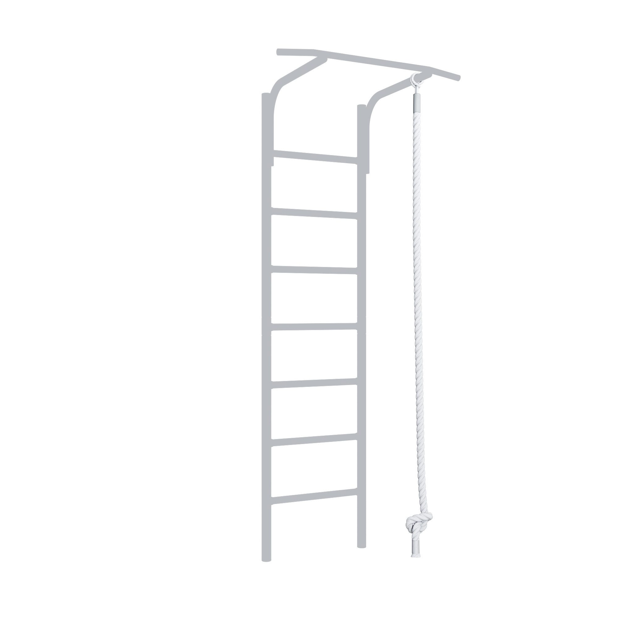 Kletter-Trainingsgerät Jeflex Klettertau 230cm weiß