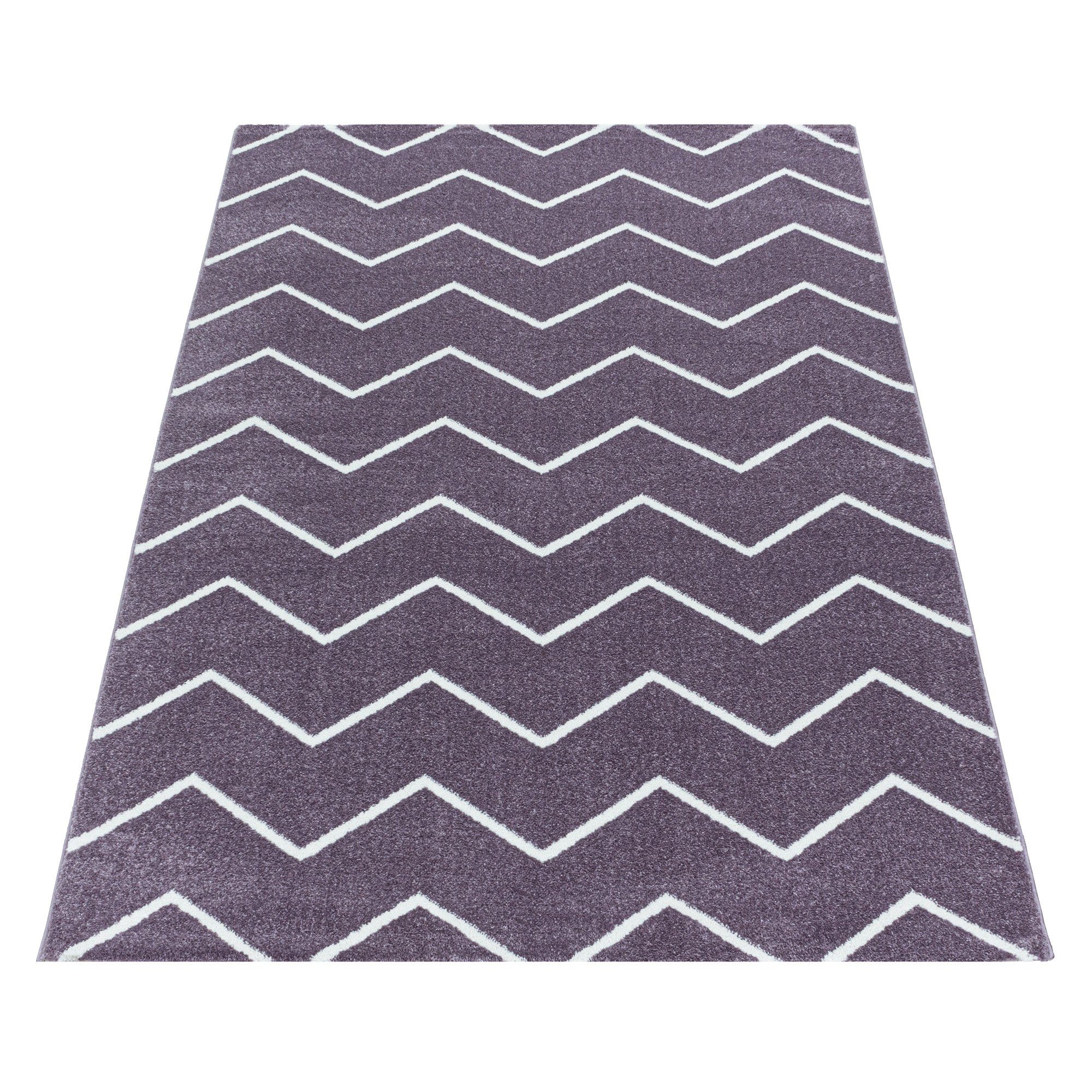 SIMPEX24 Teppich Chevron Design, Läufer, Höhe: günstig online kaufen