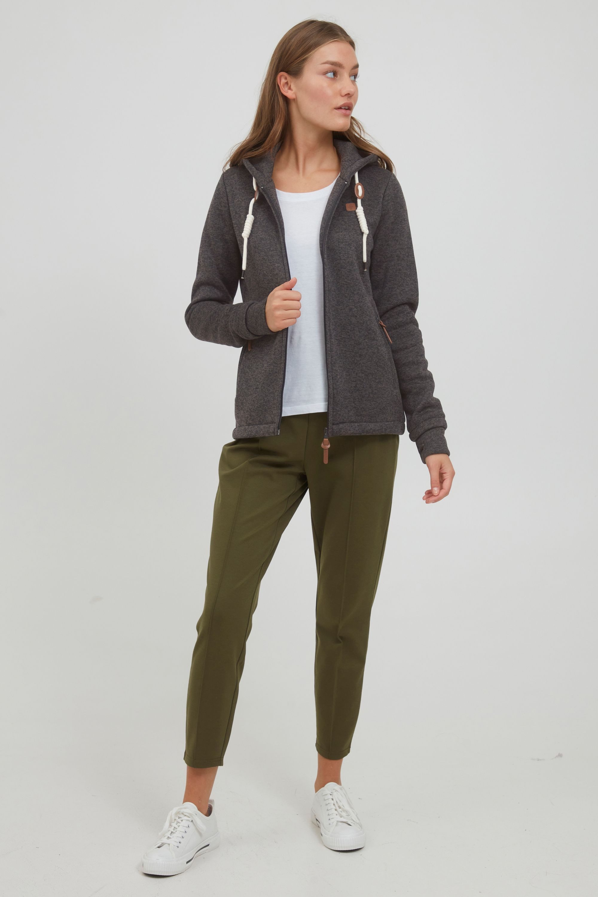 OXMO Kapuzensweatjacke OXThory Übergangsjacke mit weicher günstig online kaufen