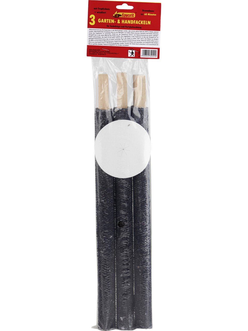 favorit Formkerze Favorit Handfackel 3er Pack Pechfackel