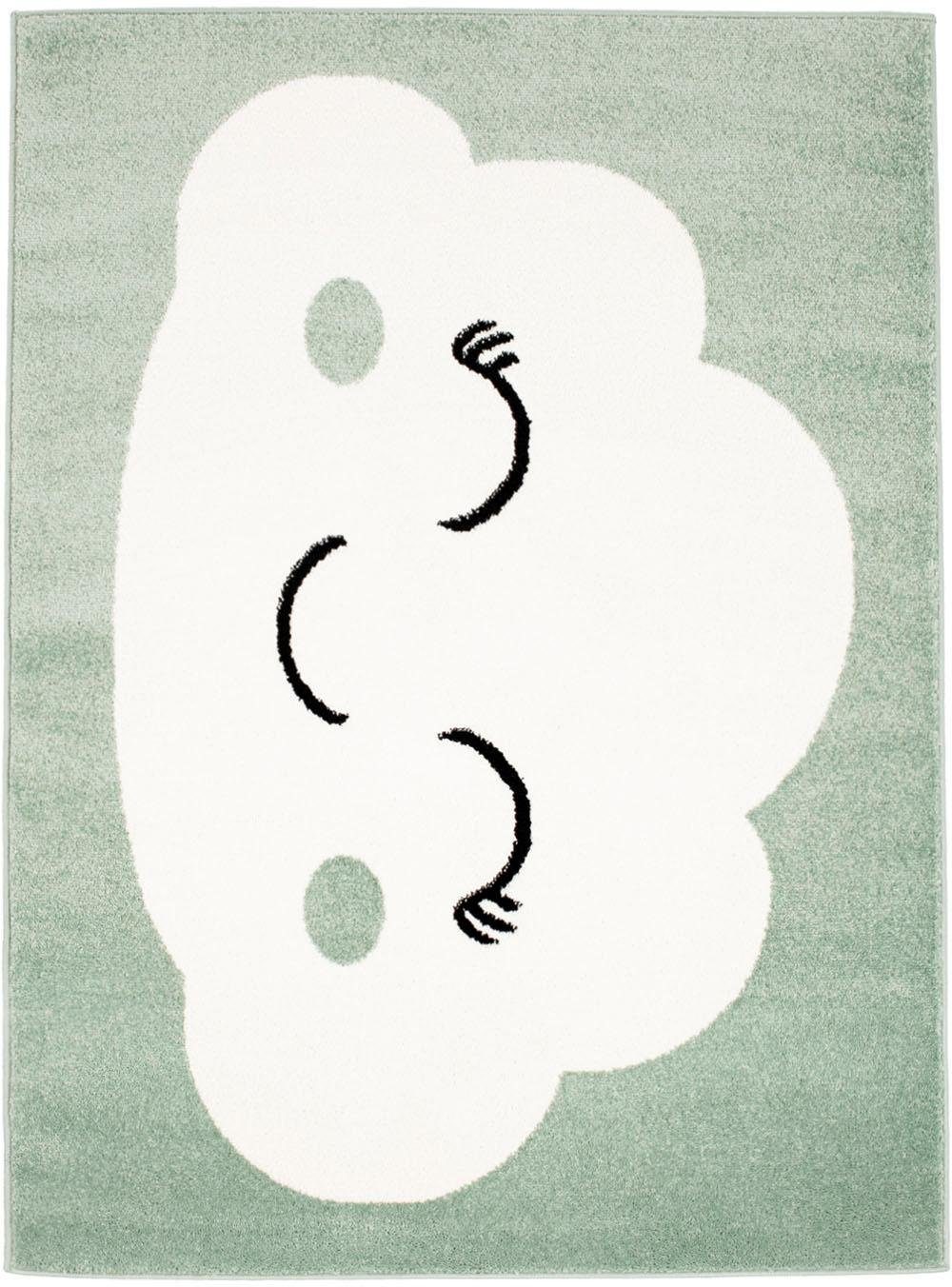 Carpet City Kinderteppich Bubble Kids 1324, rechteckig, Höhe: 11 mm, Spielteppich, Wolke, Weicher Flor, Pflegeleicht, Kinderzimmer