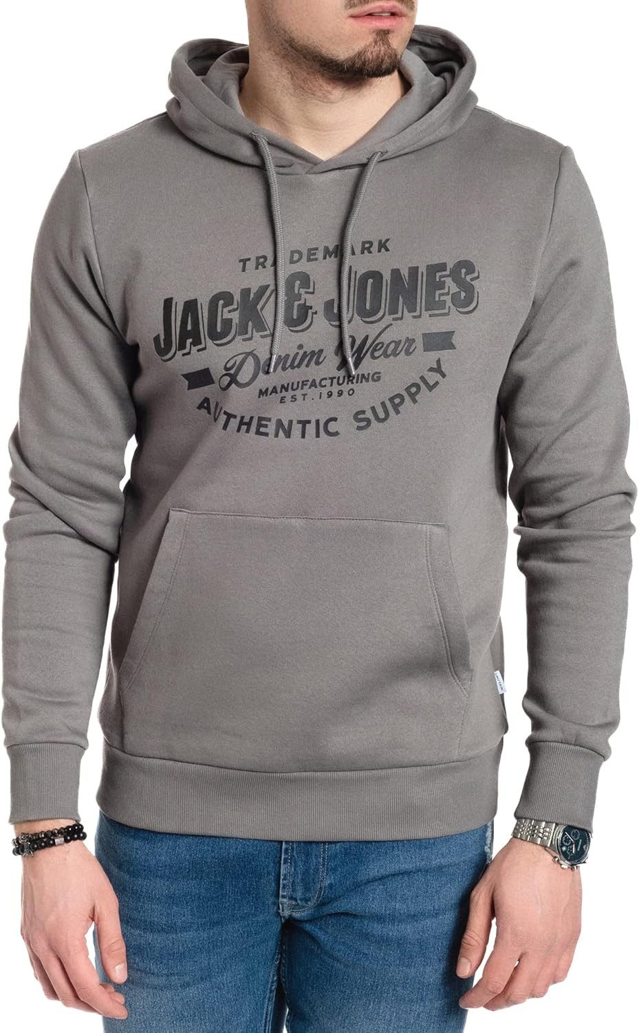 Jack & Jones Kapuzenpullover stilvolle Hoodies mit Logoprint (Spar Set, Dop günstig online kaufen