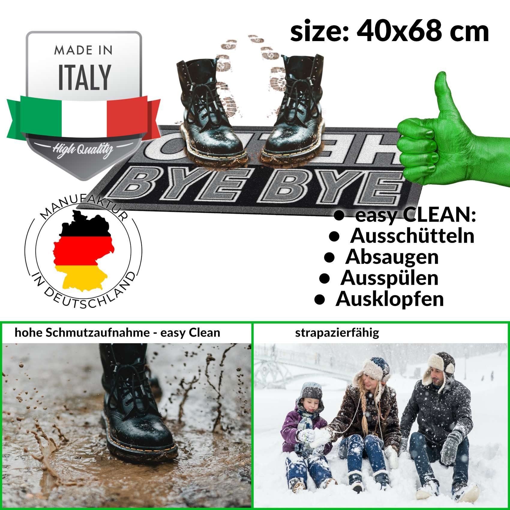 ANRO Fußmatte Rutschfeste Gummibasis Türmatte Schmurzfangmatte, günstig online kaufen