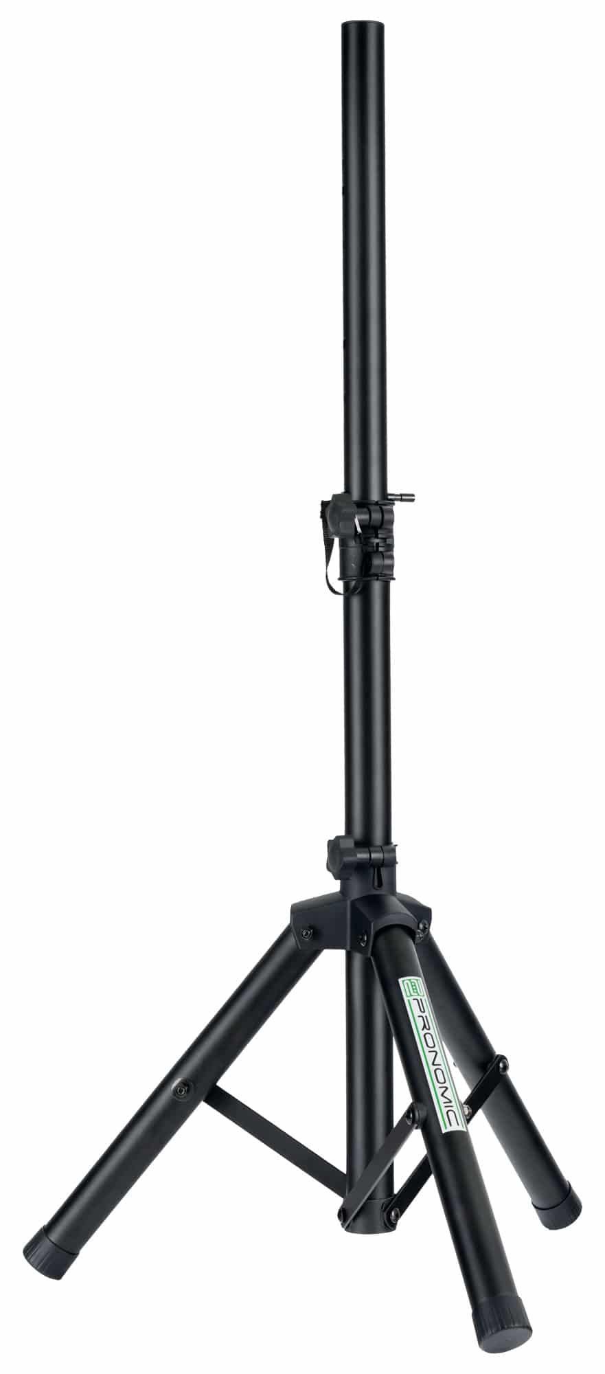 Pronomic Lautsprecherständer Boxenstativ - Niedriger Monitor-Ständer aus Stahl, (bis 0 Zoll, Höhenverstellbar, 1-tlg., Belastbarkeit bis 50 kg, Ideal für Linienstrahler, Akustik-Verstärker)