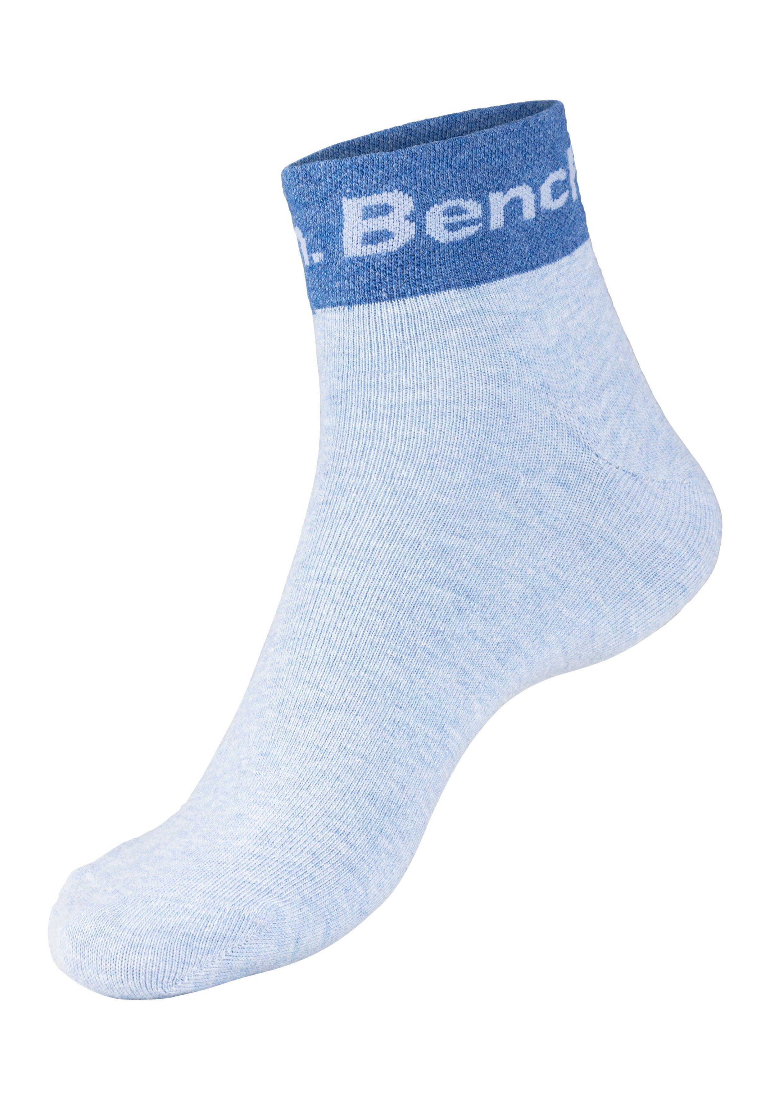 Bench. Kurzsocken Damen Herren Kurze Socken, für Freizeit und sportliche Aktivitäten (Packung, 8-Paar, Gr. 35-38 bis 43-46) mit eingestricktem Schriftzug am Bün – Bild 5 von 5