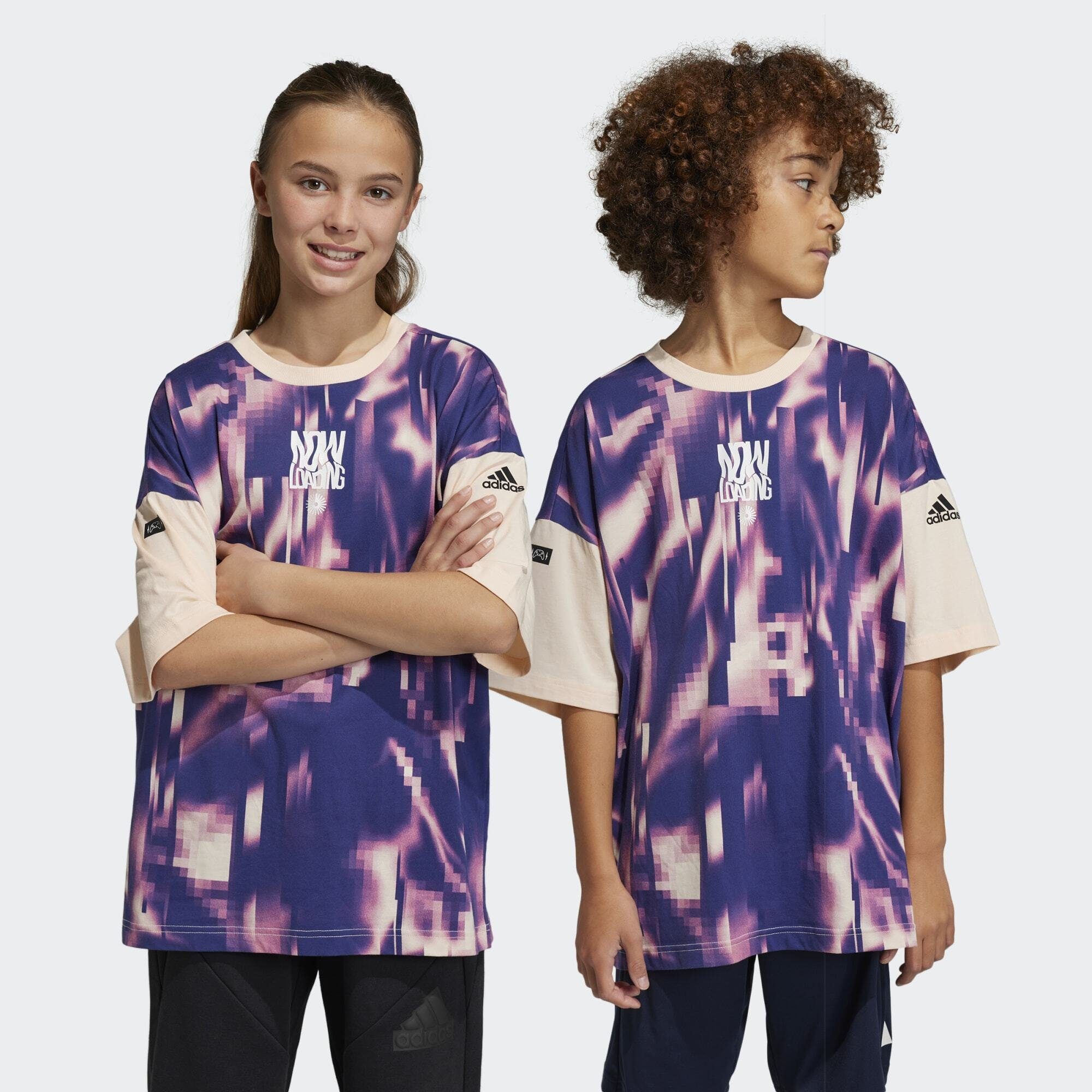 adidas Sportswear TShirt ARKD3 ALLOVER PRINT TSHIRT, GrafikDetails, die im Dunkeln leuchten