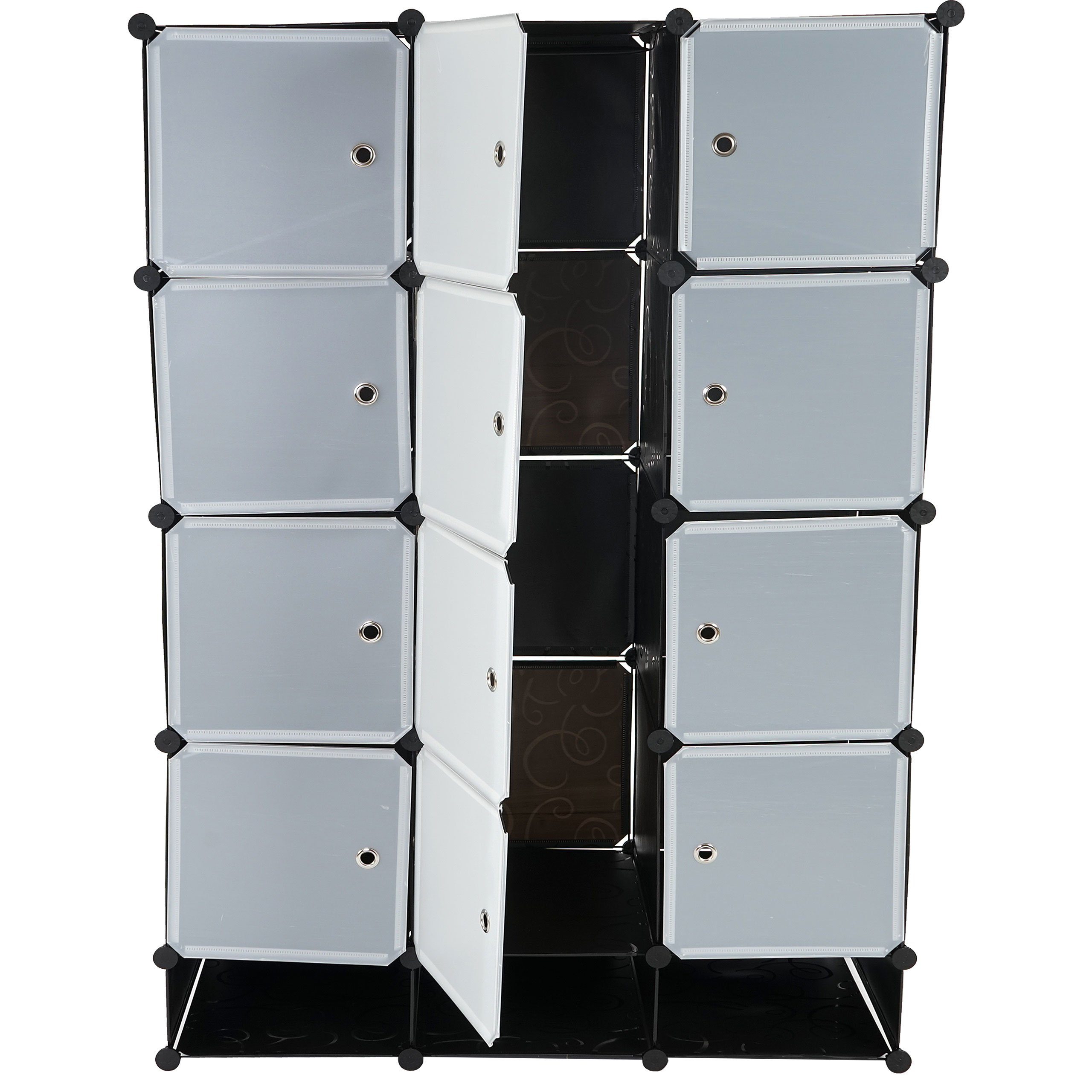 Türen anbringbar, Boxen Kombinierbares 8 individuell Stecksystem, T306, Regalelement Cairns MCW