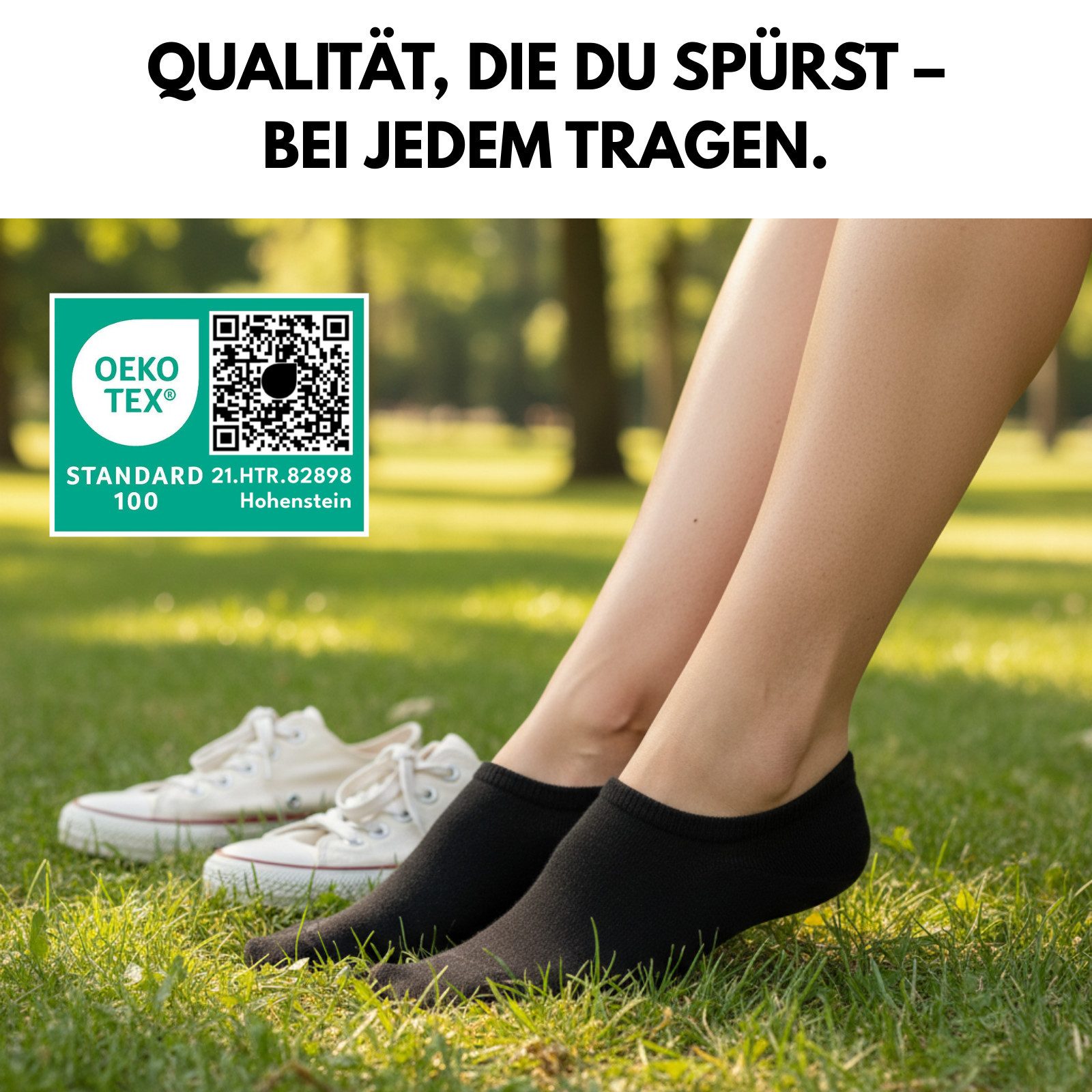 sockenkauf24 Füßlinge 10 Paar Premium Füßlinge Sneaker Socken Damen Herren Baumwolle (10-Paar) invisible Socks ohne Naht mit Silikonpad gegen Verrutschen - 70106T