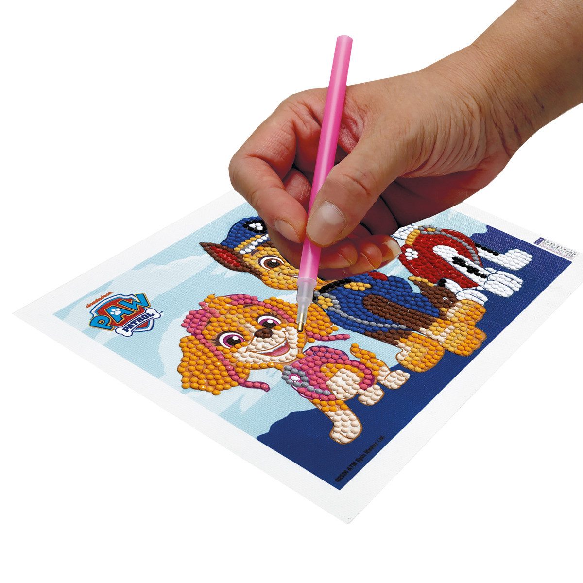 PAW PATROL Malen nach Zahlen 87100400 Unisex Kinder (1503-St), Diamantenbild, Diamantmalerei, Diamond Painting, Malset, Kreativset