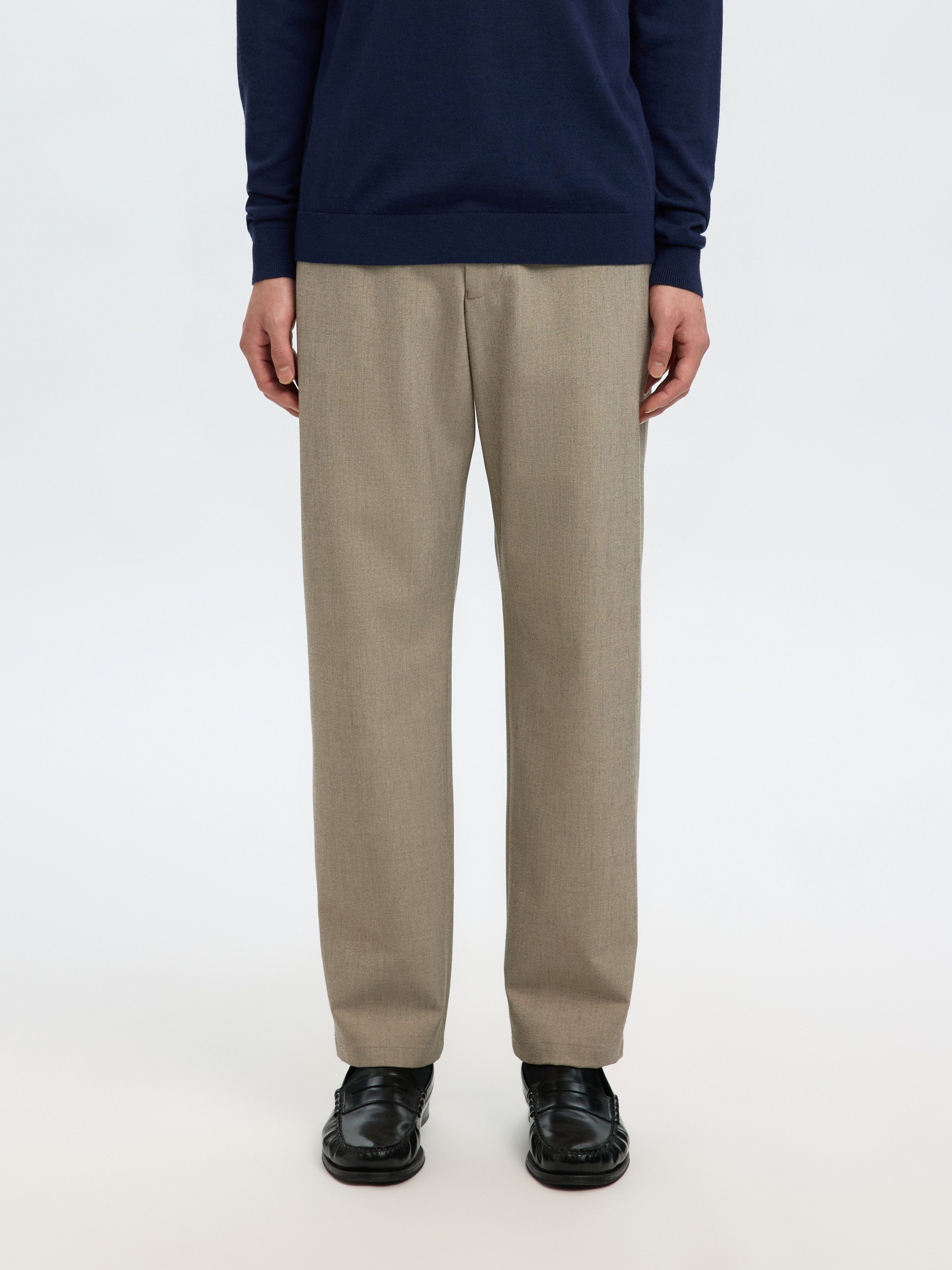 Selected Schlupfhose SLH196-STRAIGHT ROBERT STRING PANT NOOS Materialmix, straight fit