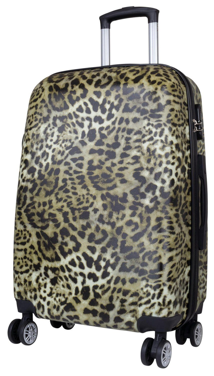 Warenhandel König Hartschalen-Trolley Leopard Fell, 4 Rollen, mit Motiv, AB günstig online kaufen