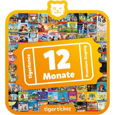 TigerMedia Spielzeug-Musikinstrument »tigerticket (12 Monate) - Hörbuch - Einschlafgeschichten - mehrfarbig«