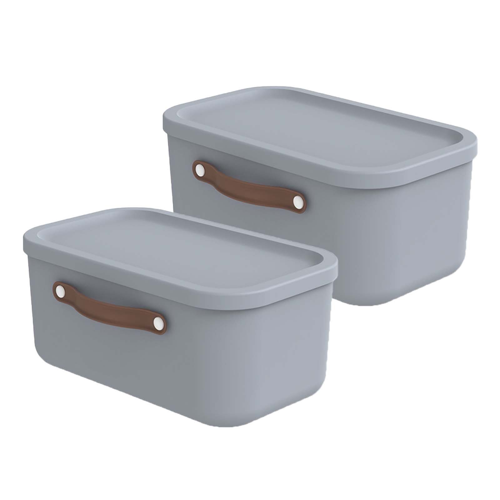 Stapelbox 2er-Set Kiste mit Deckel Maloja 12l