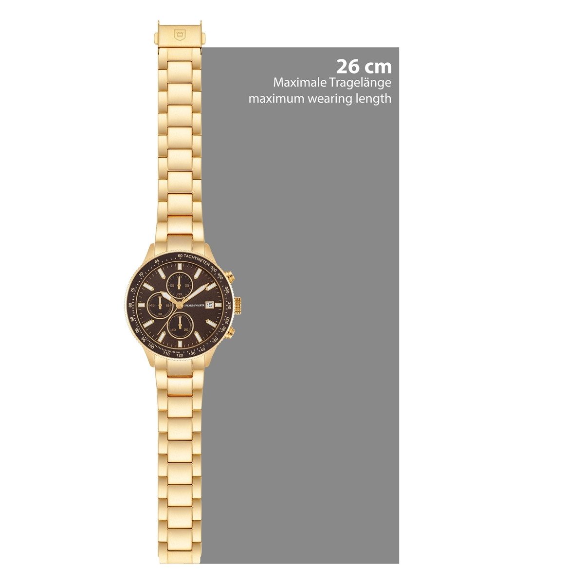 Spears & Walker Chronograph gelbgold