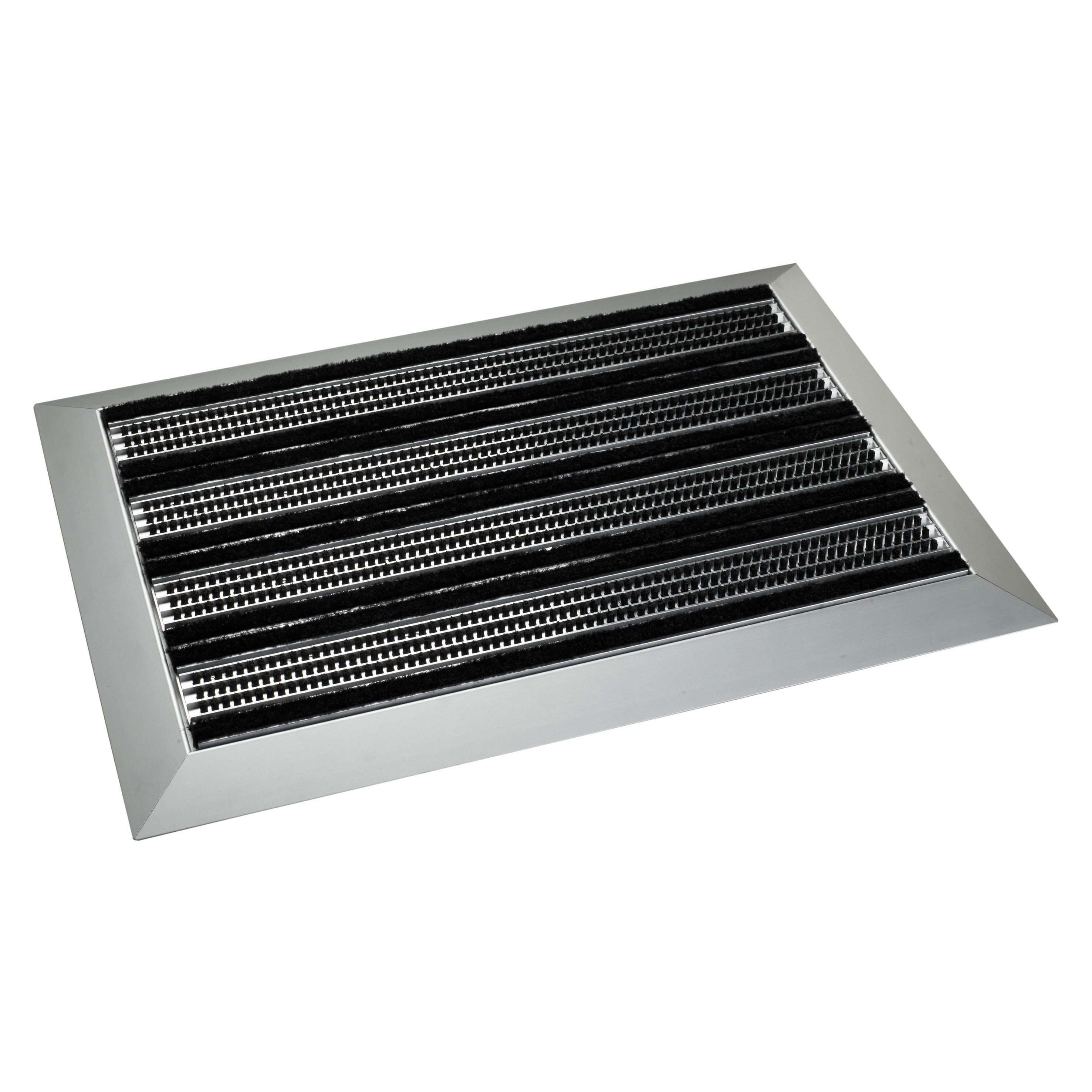 Seidel Eingangsmatten-Systeme Fußmatte Alu Prestige Mix CT Set Standardgröße, Höhe: 27 mm
