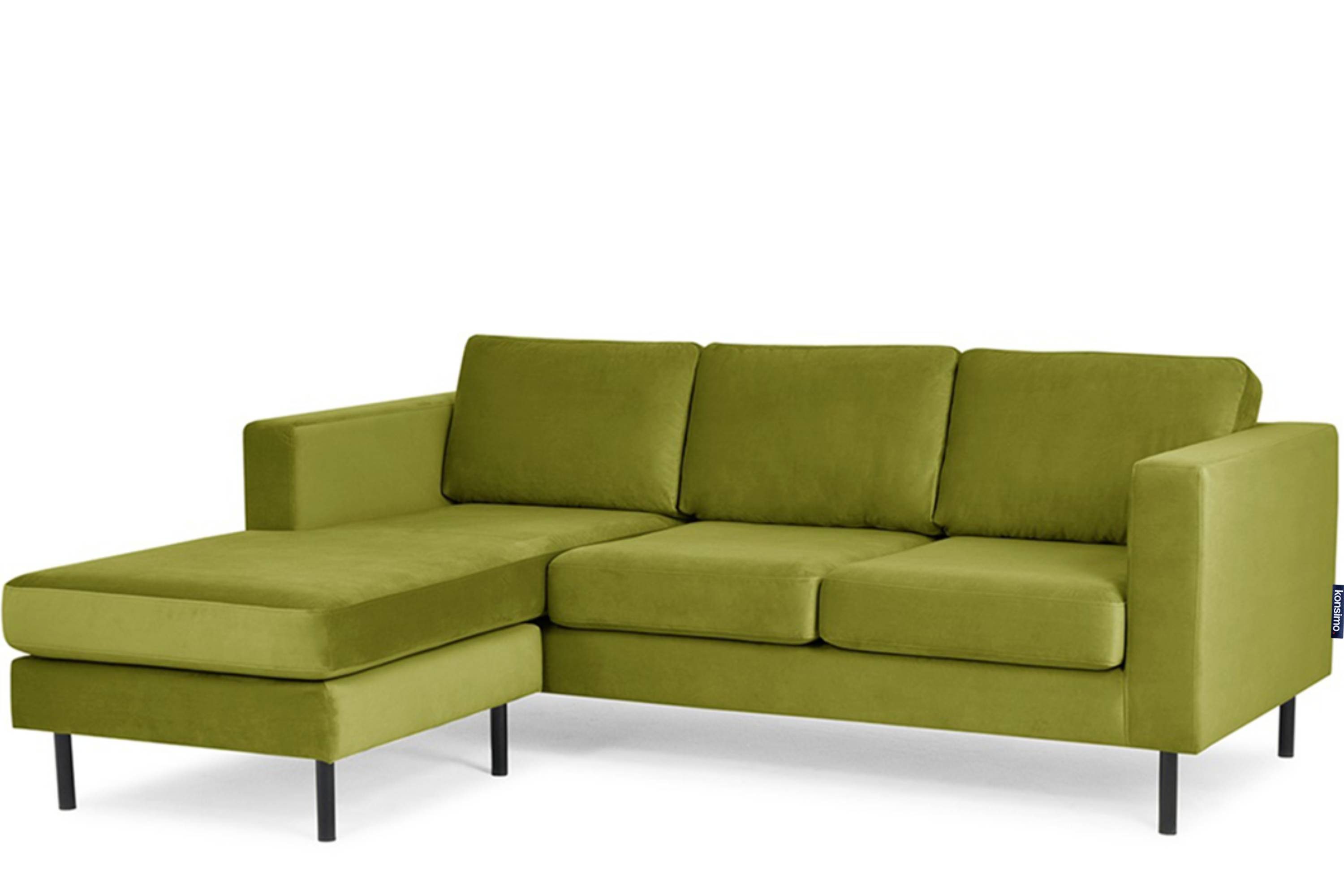 KONSIMO® Ecksofa TOZZI, universelles Design,Seite ist universell, hohe Beine