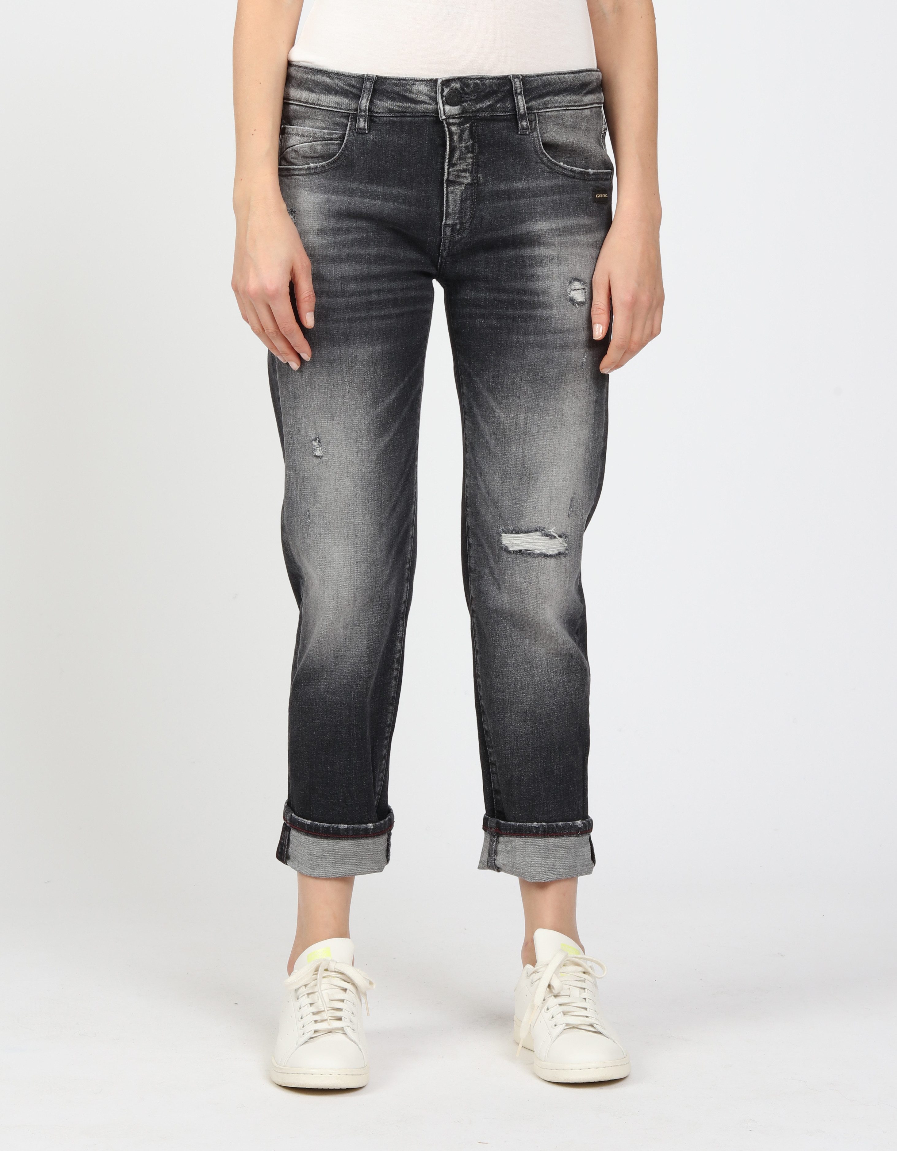 GANG Boyfriend-Jeans 94NADIA 5-Pocket Style mit Reißverschluss und Knopf günstig online kaufen