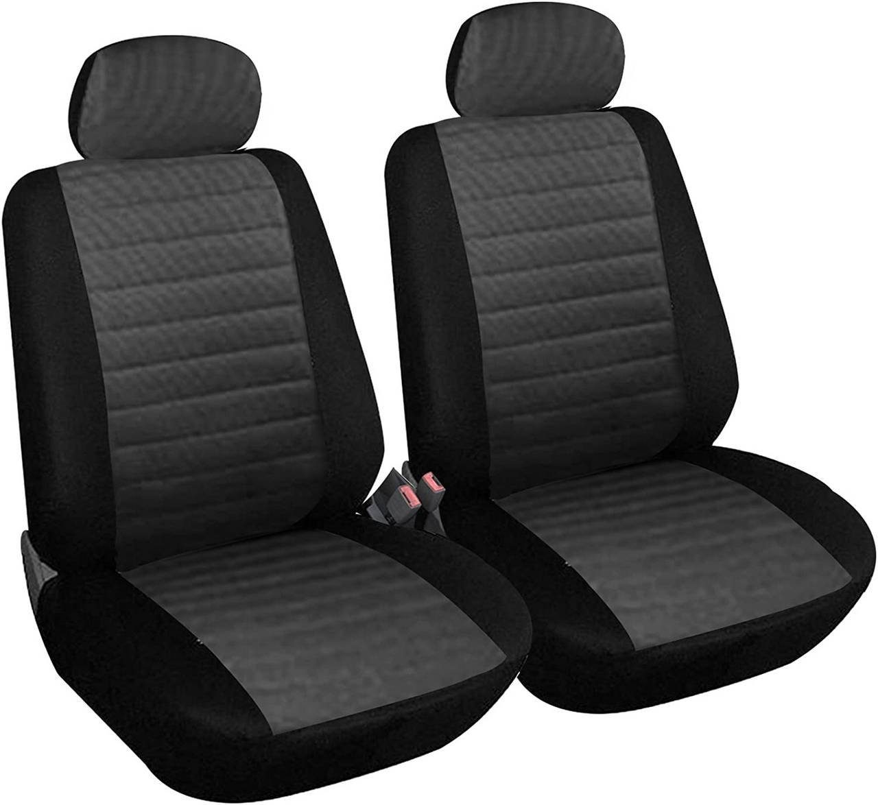 Autositzbezüge Set Leder,Autositzschoner Set Universal,Schonbezüge Auto  Komplettset 5-Sitze,Sitzbezüge Auto-Schwarz Blau (schwarz blau)