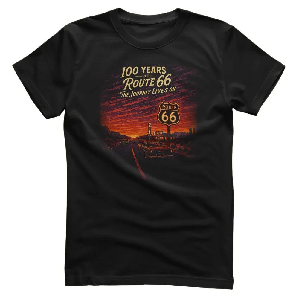 Route 66 T-Shirt Journey Lives ON T-Shirt