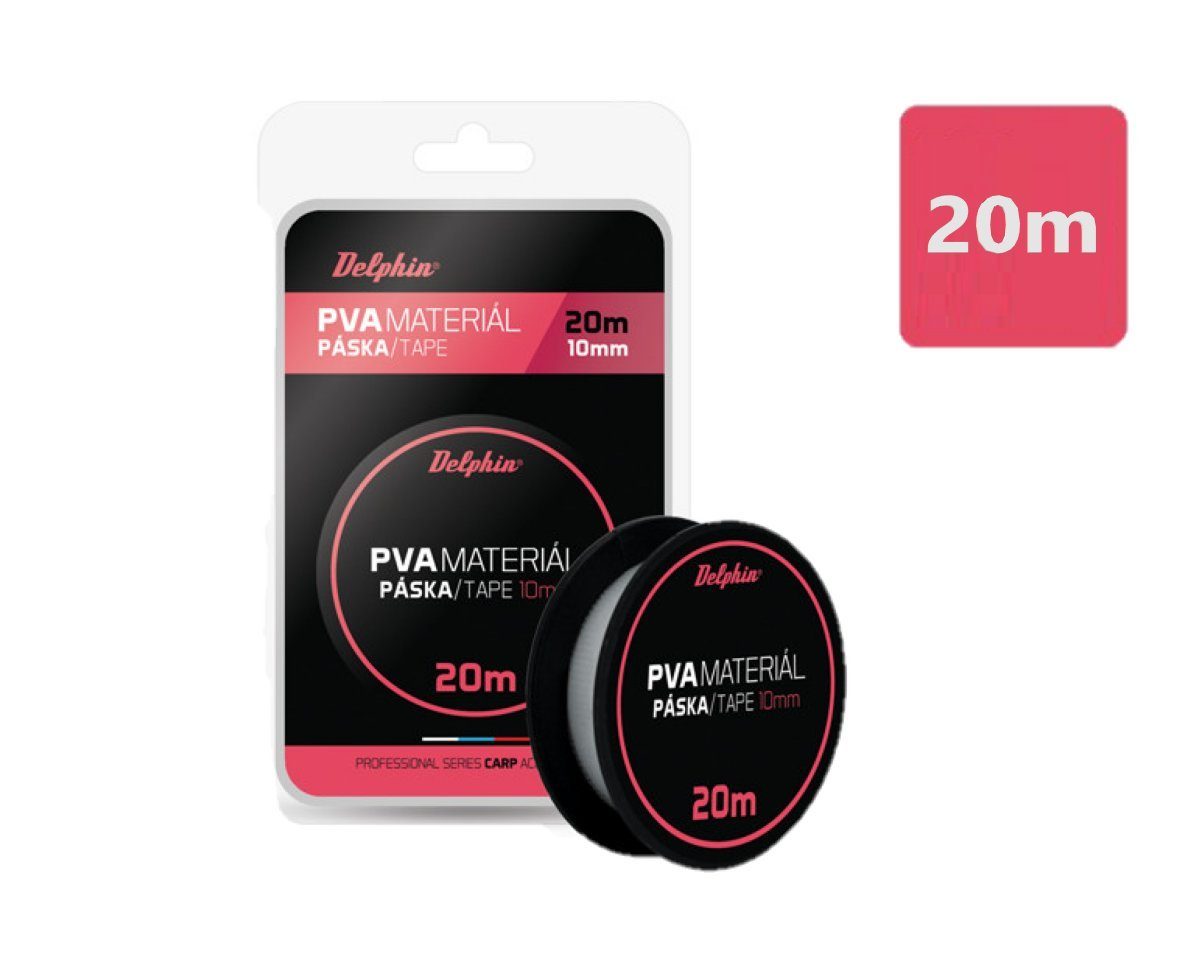 Delphin.sk Bandage PVA Band 20m 10mm Karpfenzubehör Schnur wasserlöslich Boilies Delphin, Partikel