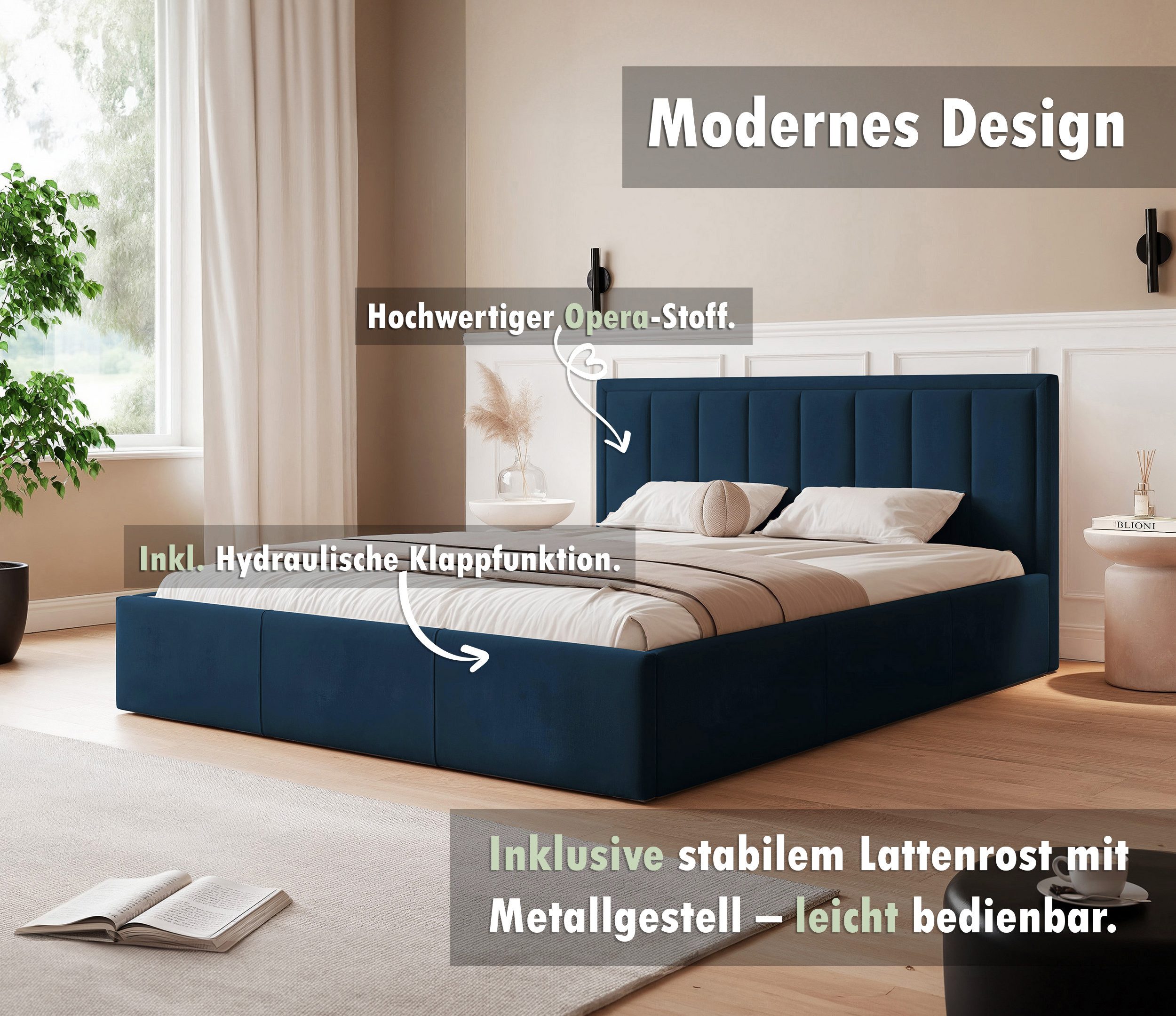 thematys Polsterbett Designer Bett Stauraumbett 120x200 günstig online kaufen