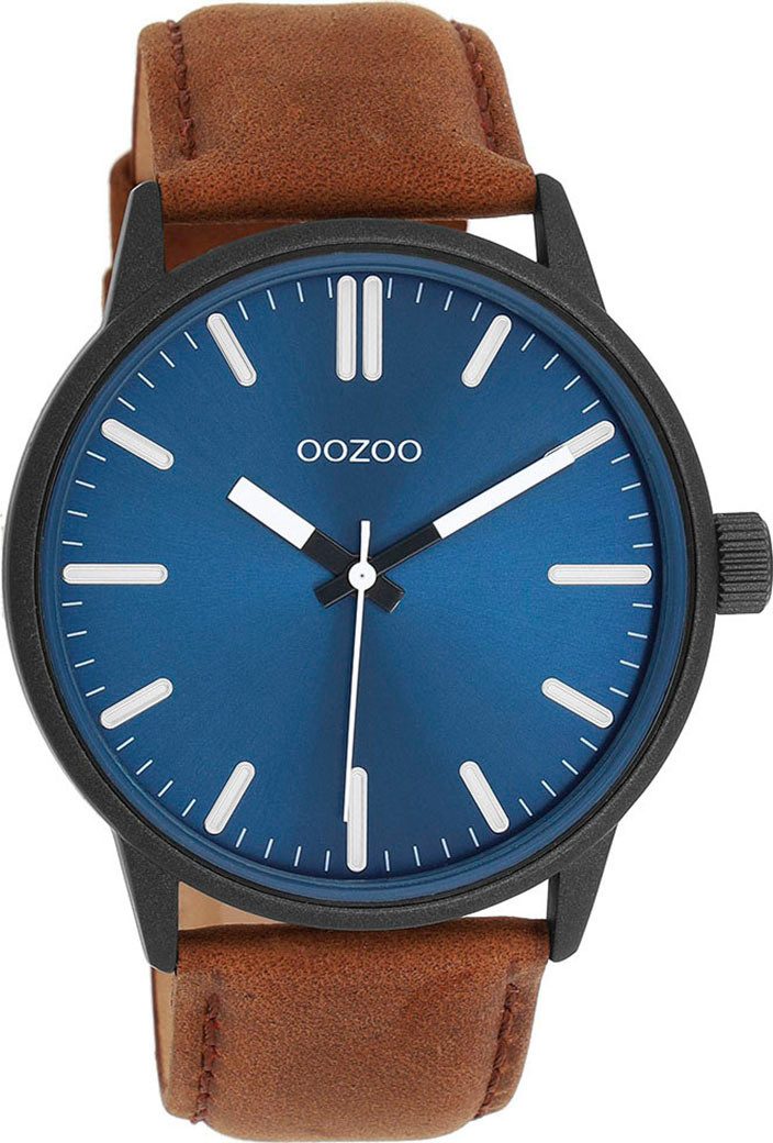 OOZOO Quarzuhr C11401, Armbanduhr, Herrenuhr, Lederarmband, günstig online kaufen