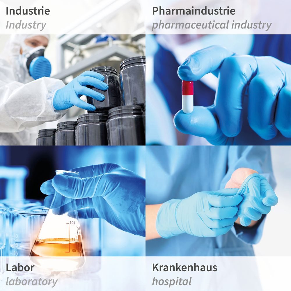 HYGOSTAR Chemikalien-Schutzhandschuhe Nitril Chemikalienschutz-Handschuhe Super High Risk