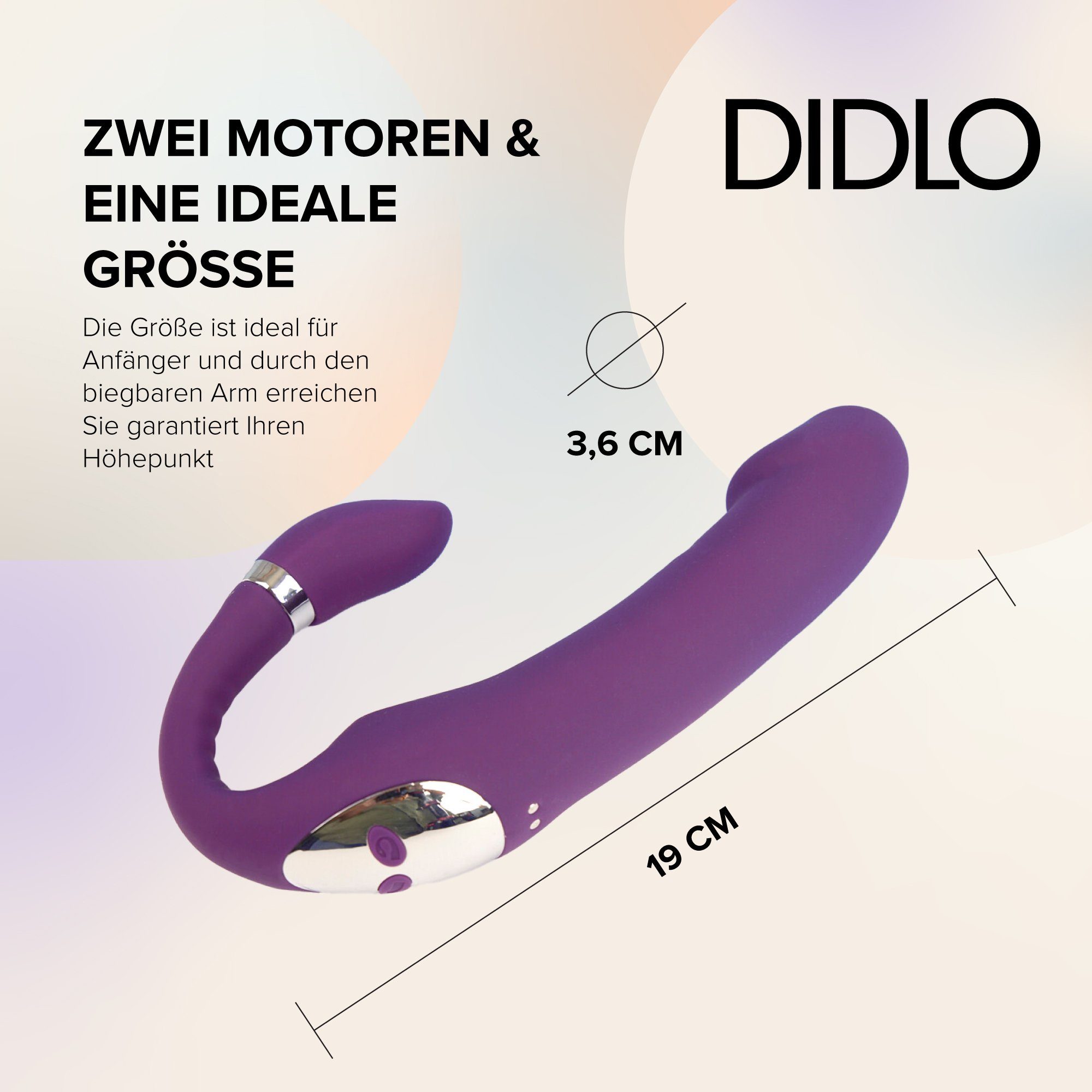 Dildo, und Wärme- mit G-Spot Stoßfunktion DIDLO Dual