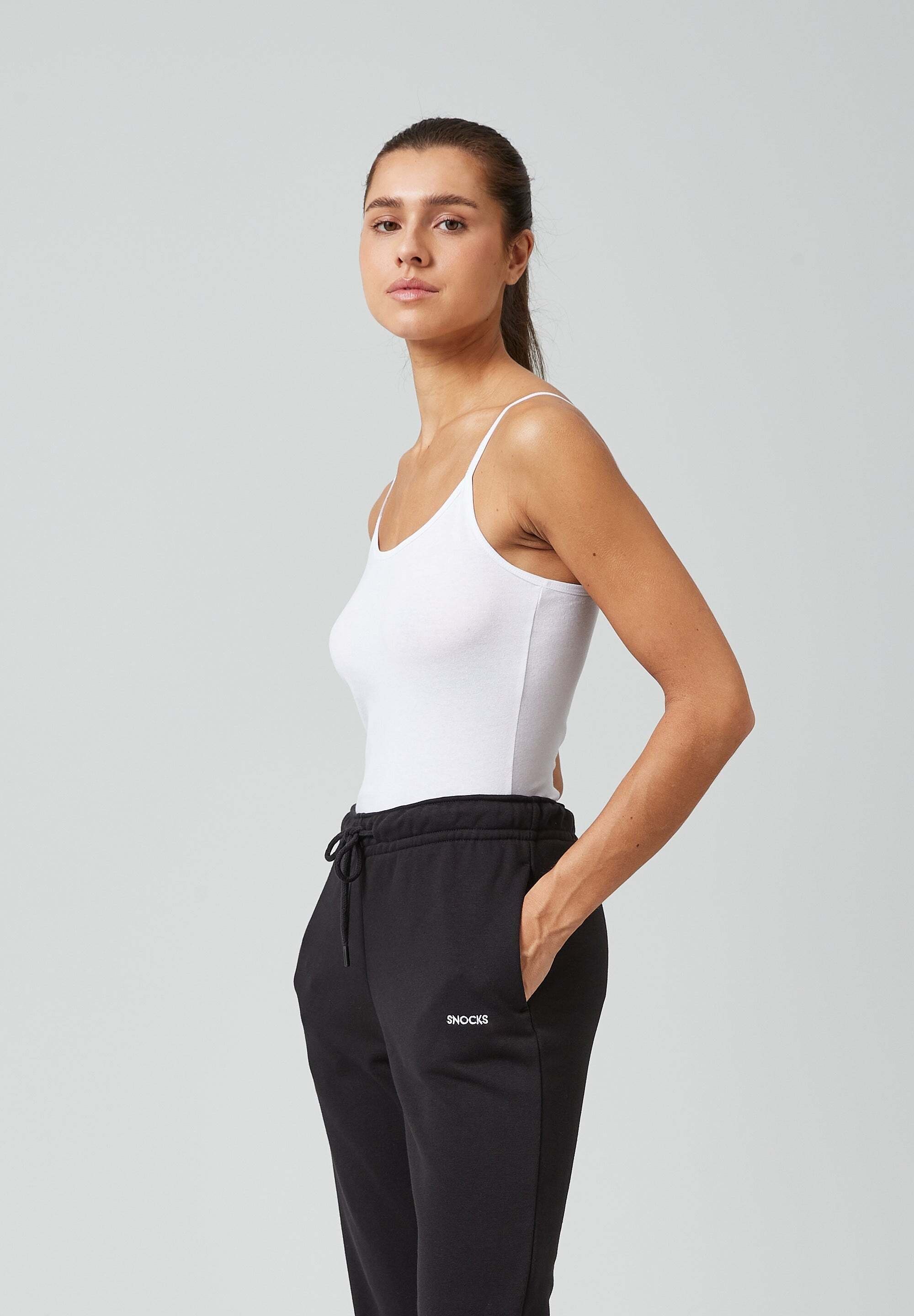 SNOCKS Tanktop Spaghetti Top Damen (2-tlg) aus Bio-Baumwolle, bequem, perfektes Basic für jedes Outfit
