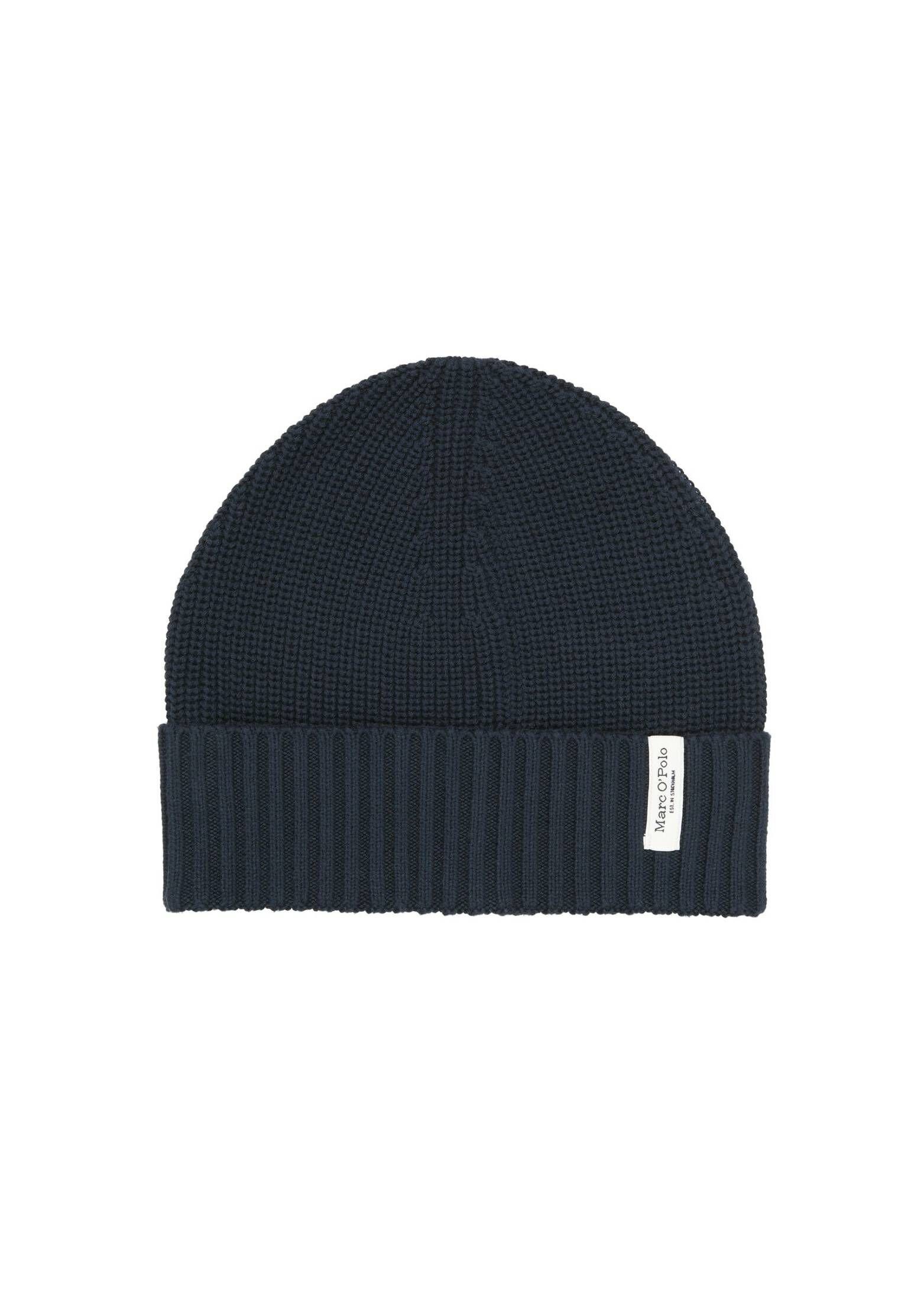 O'Polo navy Marc (236) aus Beanie Bio-Baumwolle Strickmütze