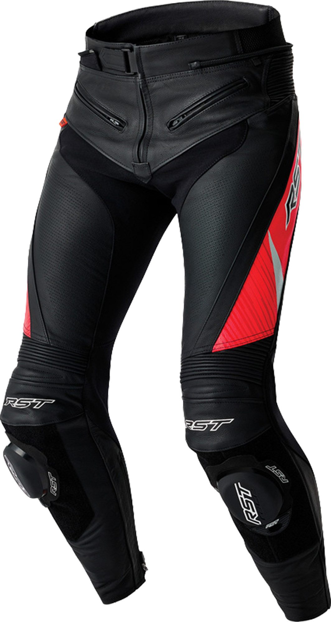 RST Motorradhose Tractech Evo D3O Motorrad Lederhose Verbindungsreißverschluss,Hüftprotektoren enthalten,Knieprotektor