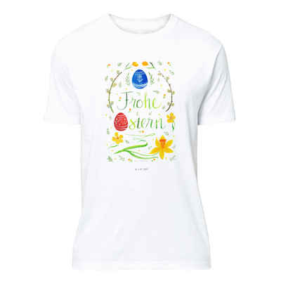 Mr. & Mrs. Panda T-Shirt Frohe Ostern - Weiß - Geschenk, Frauen, Lustiges T-Shirt, Osterhase, (1-tlg)