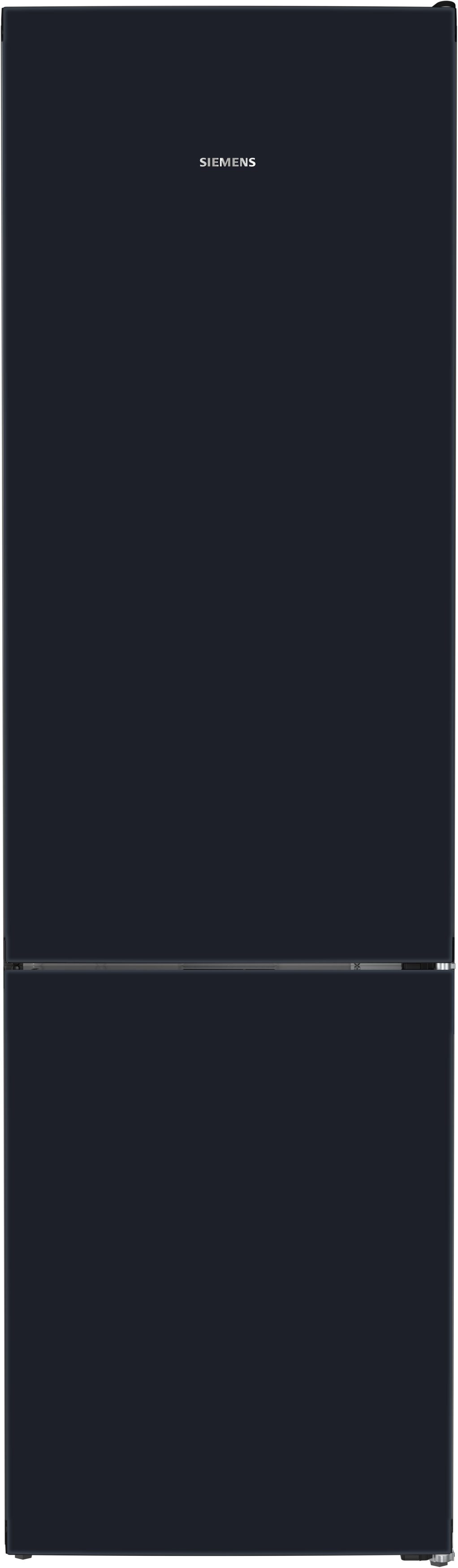 SIEMENS Kühl-/Gefrierkombination iQ700 KG39NSBBF, 203 cm hoch, 60 cm breit, Elegantes Design in mattem Schwarz und kein Abtauen dank Total noFrost
