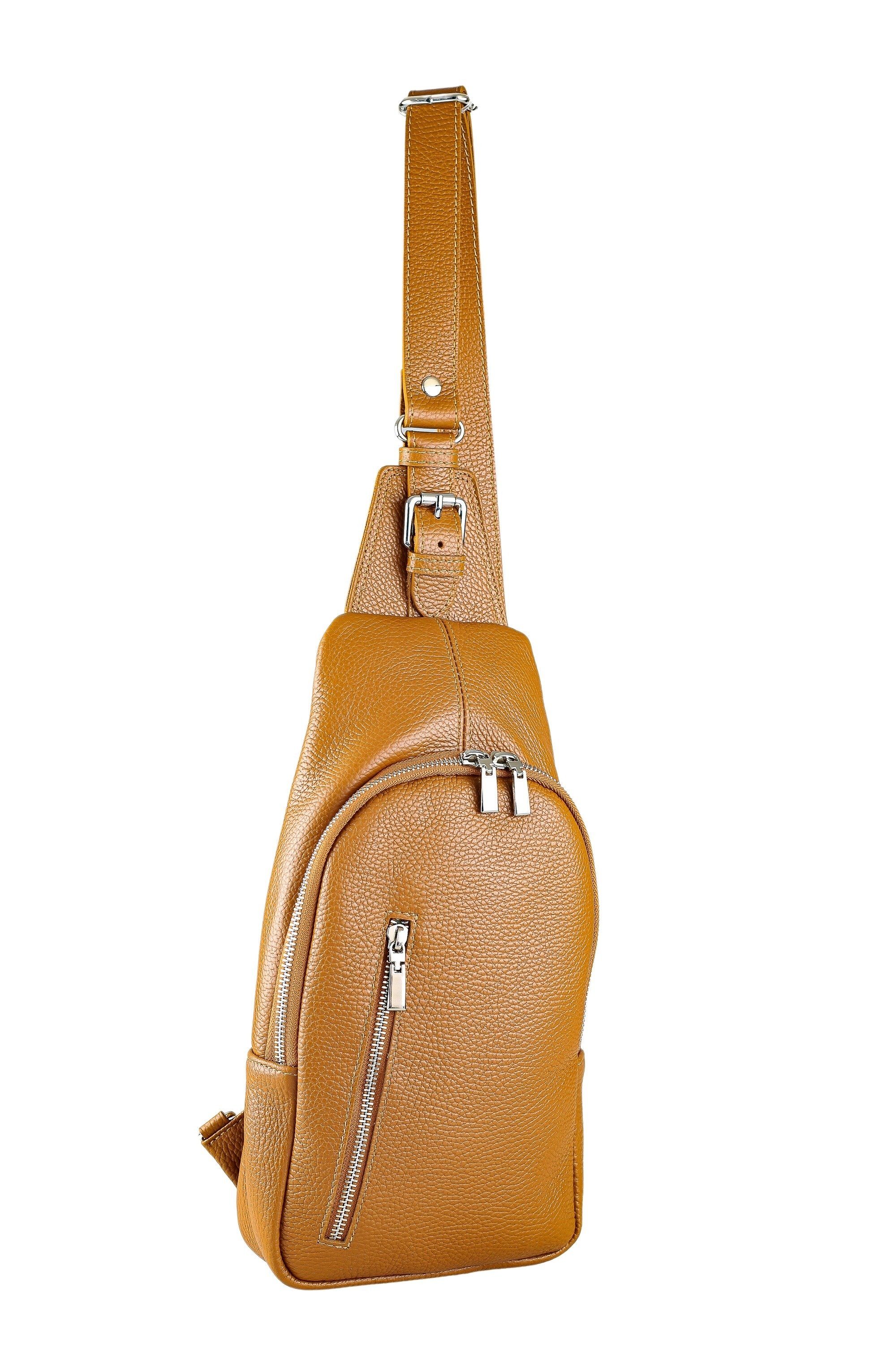 COLLEZIONE ALESSANDRO Umhängetasche Betty, echtes Leder, viele Fächer