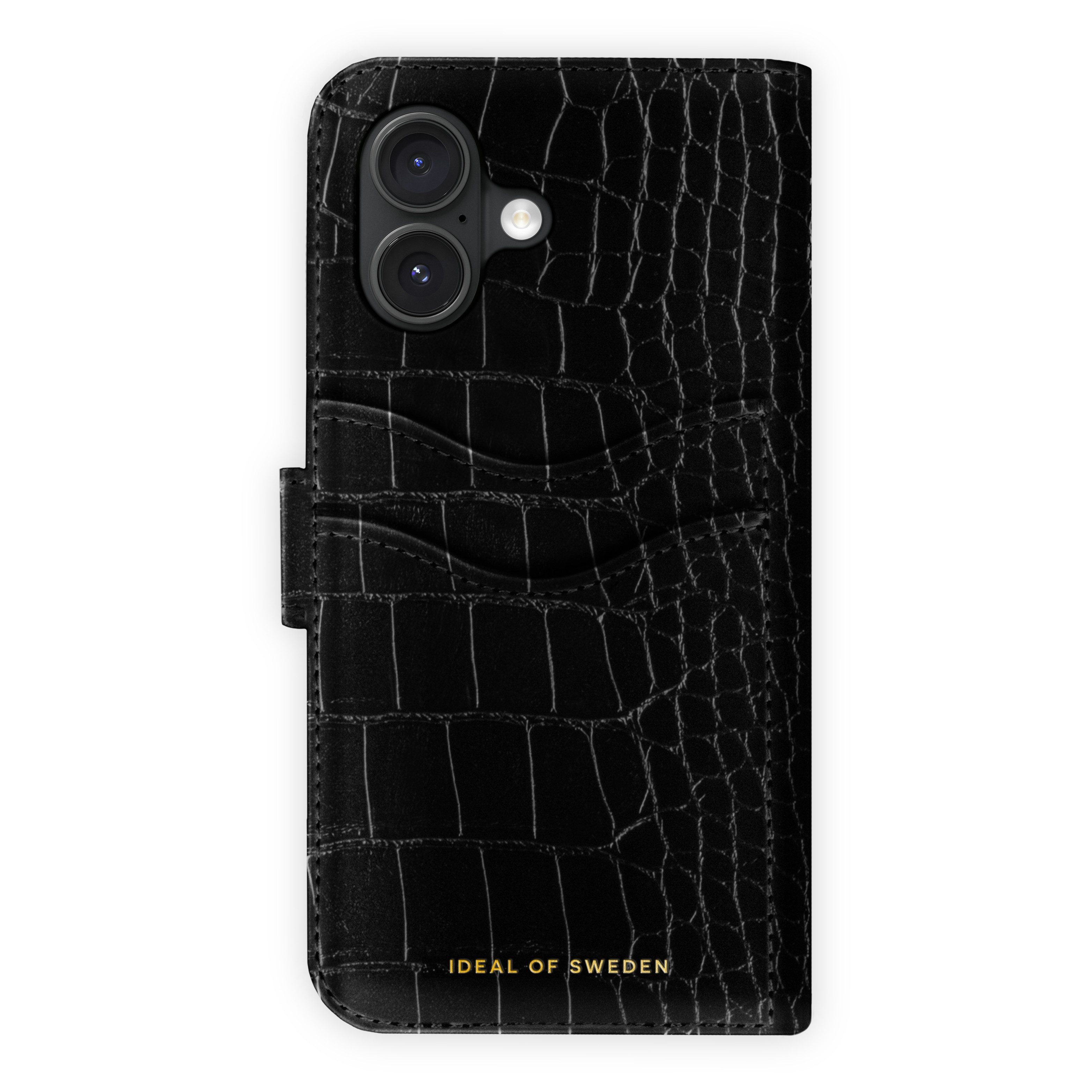iDeal of Sweden Flip Case iDeal of Sweden Magnet Wallet+ Klapphülle Apple iPhone 16 - Black Croc